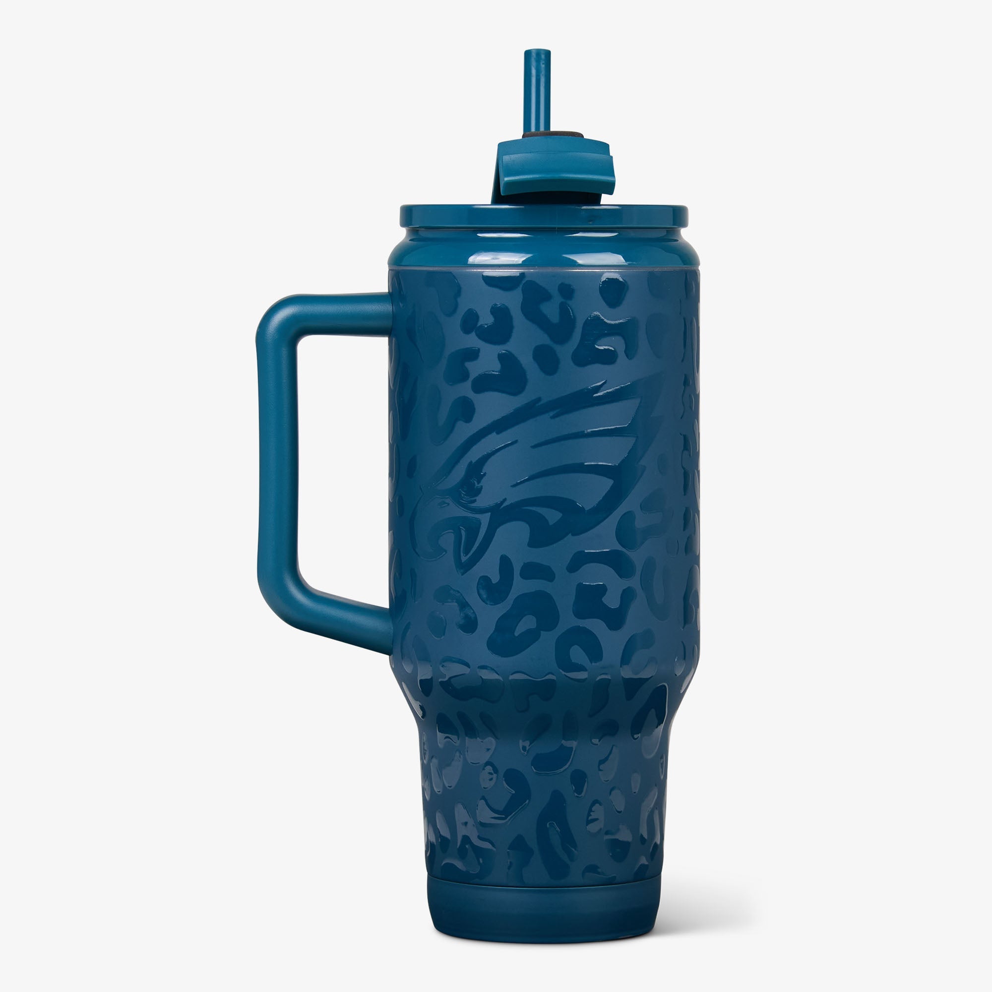 NFL 32 Oz Leopard Flip ‘n’ Sip Travel Mug N1 - Eagles - Product View