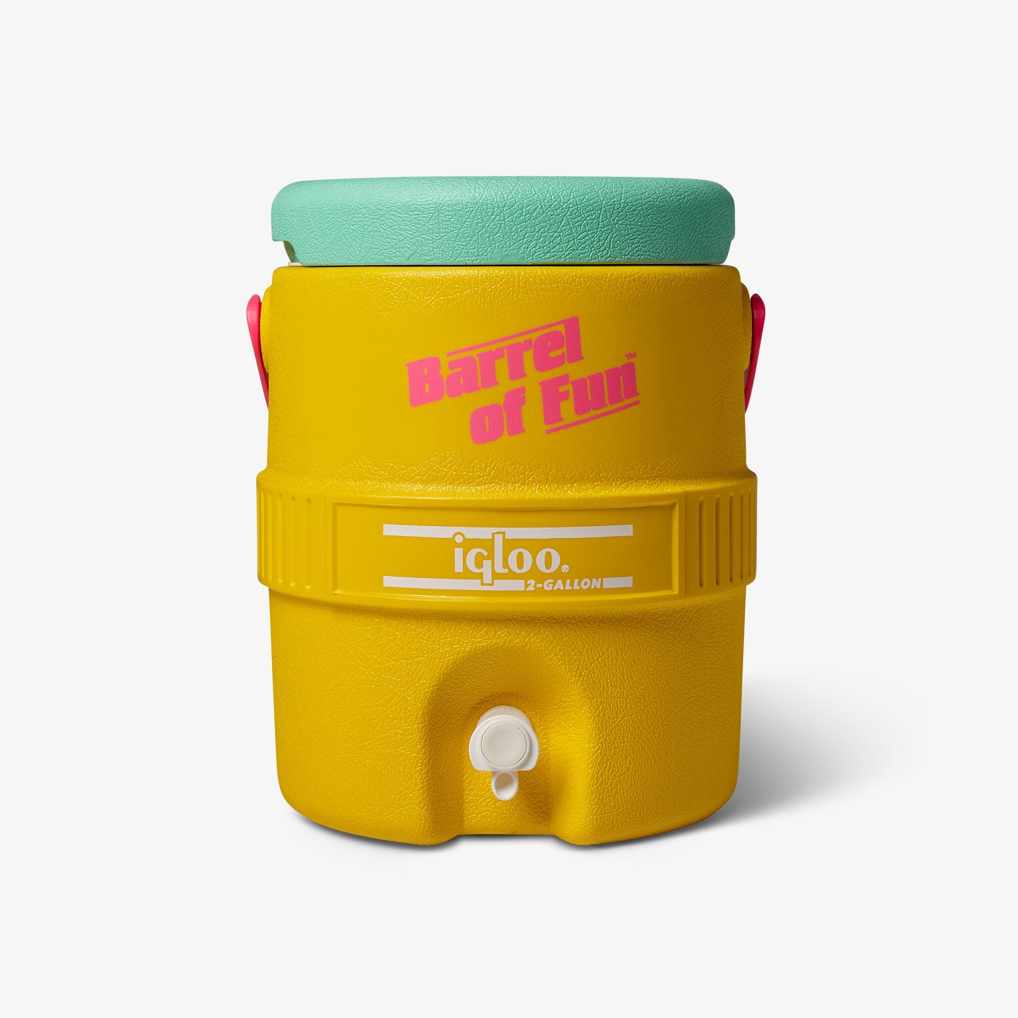 Retro Barrel of Fun 2 Gallon Jug O4 - Yellow - Product View