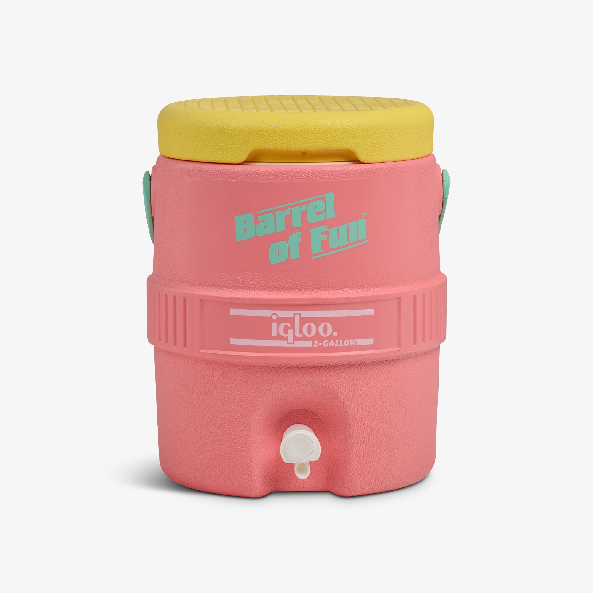 Retro Barrel of Fun 2 Gallon Jug O4 - Flamingo - Front View