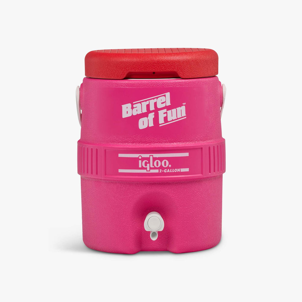 Retro Barrel of Fun 2 Gallon Jug O4 - Tutti Frutti - Front View
