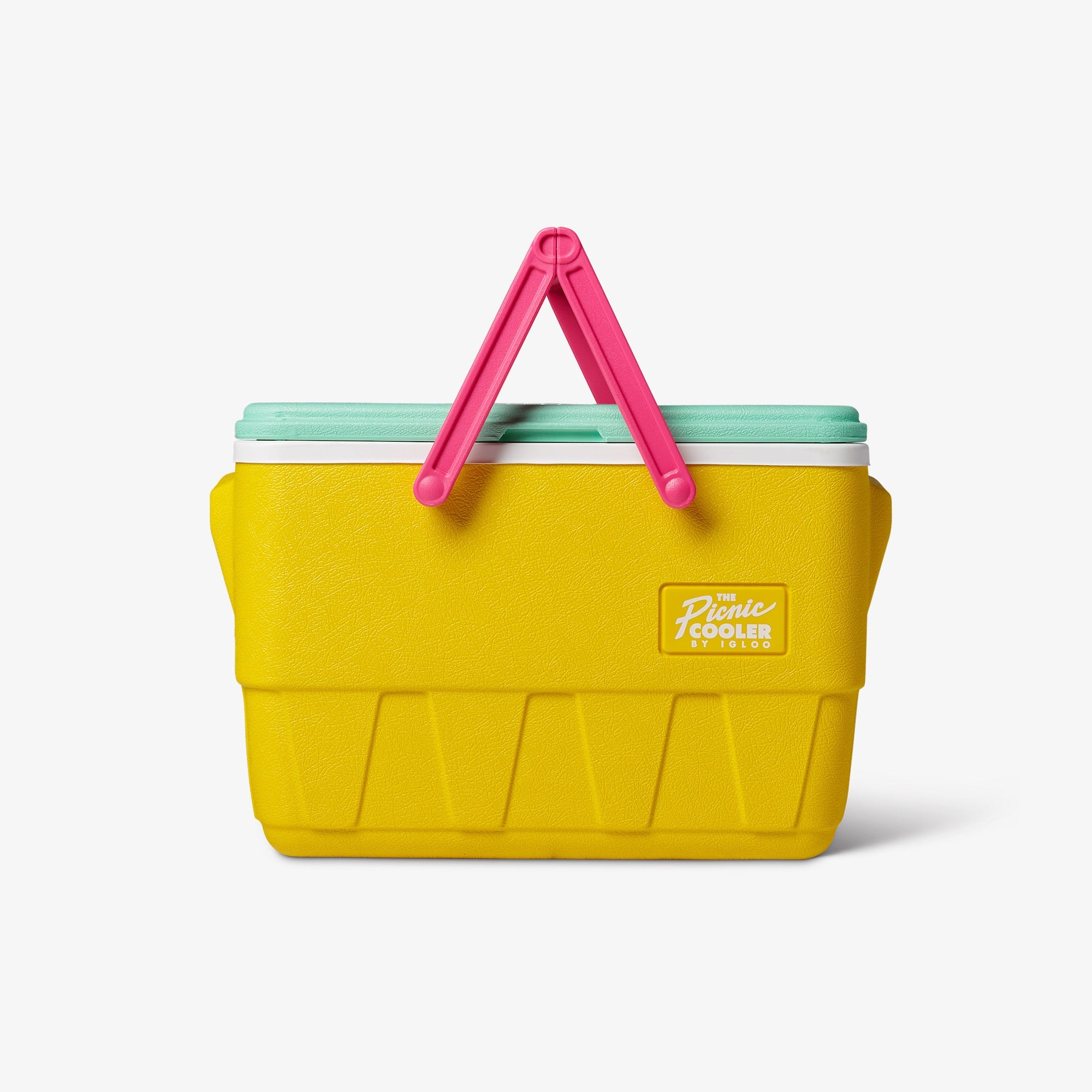 Retro Picnic Basket 25 Qt Cooler T9 - Yellow - Product View