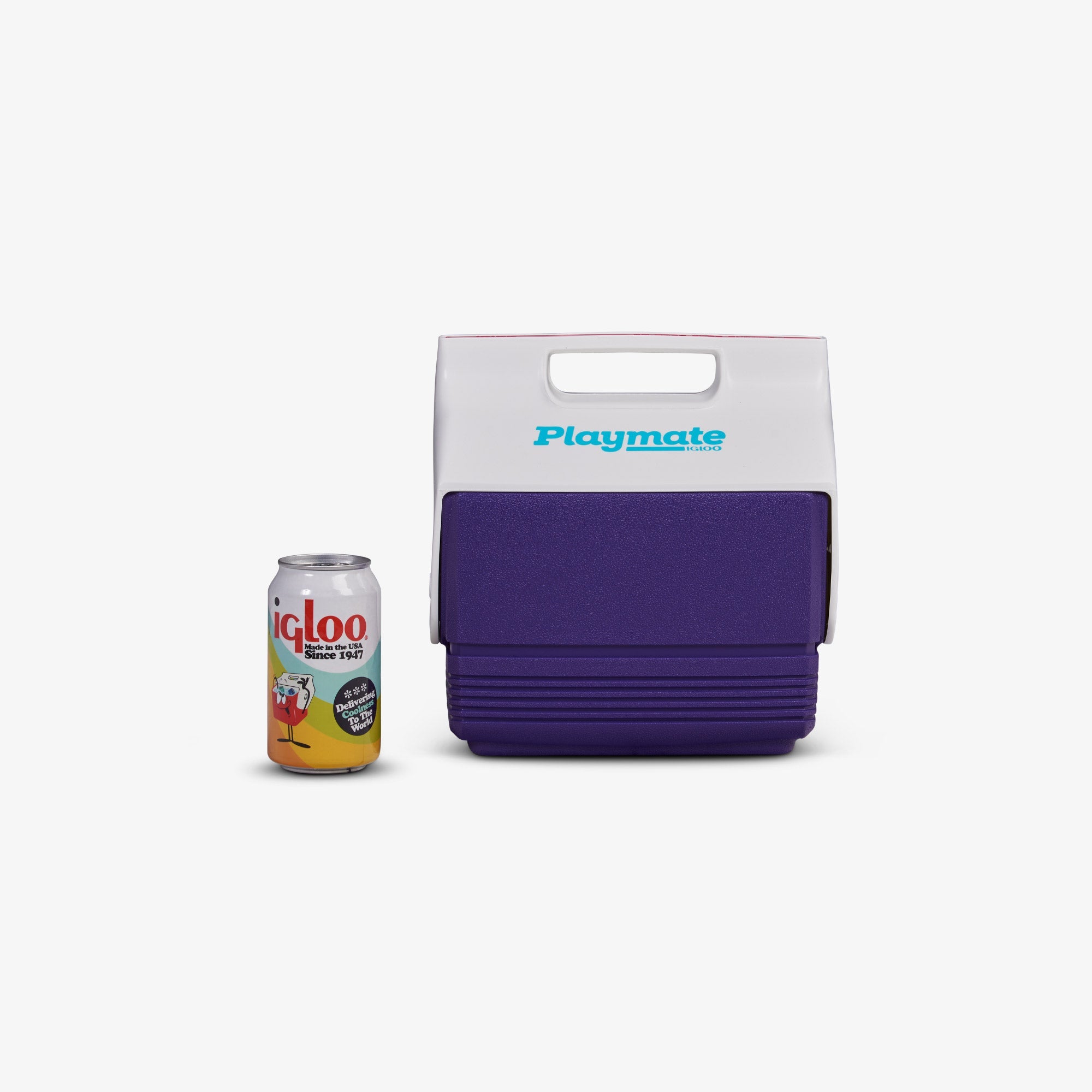 Retro Playmate Mini 4 Qt Cooler J1 - Purple - Product View