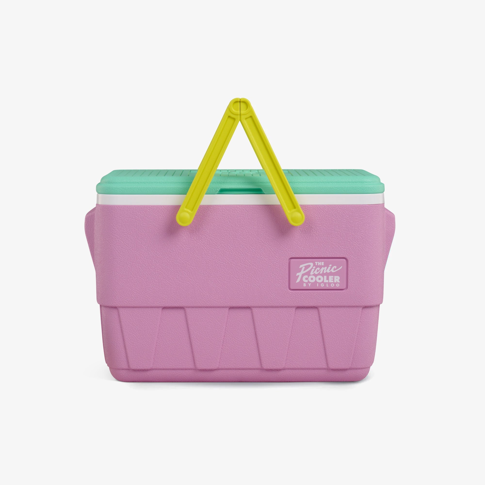 Retro Picnic Basket 25 Qt Cooler T9 - Tea Rose - Strap View