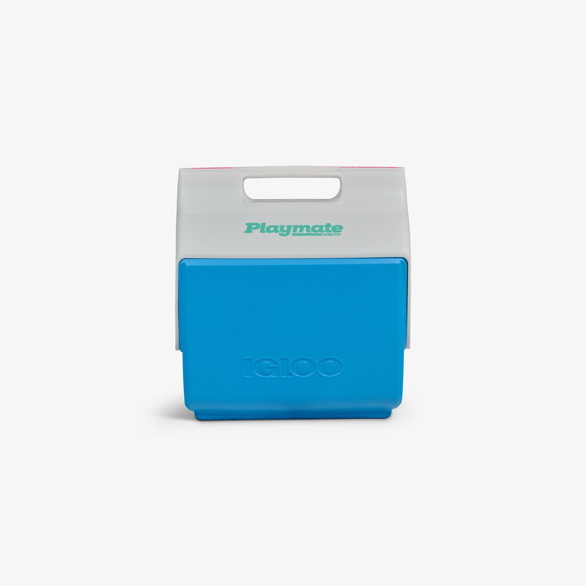 Retro Little Playmate 7 Qt Cooler M1 - Carolina Blue - Front View