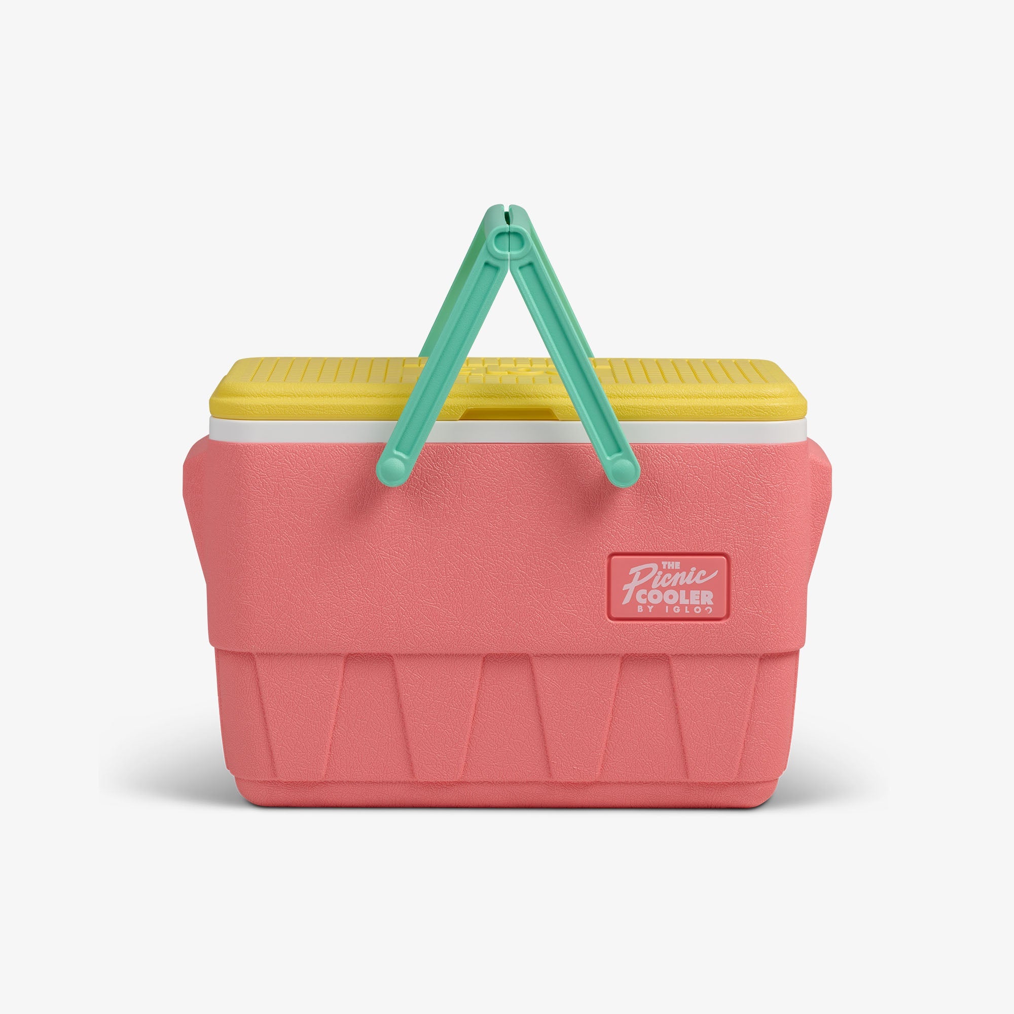 Retro Picnic Basket 25 Qt Cooler T9 - Flamingo - Strap View