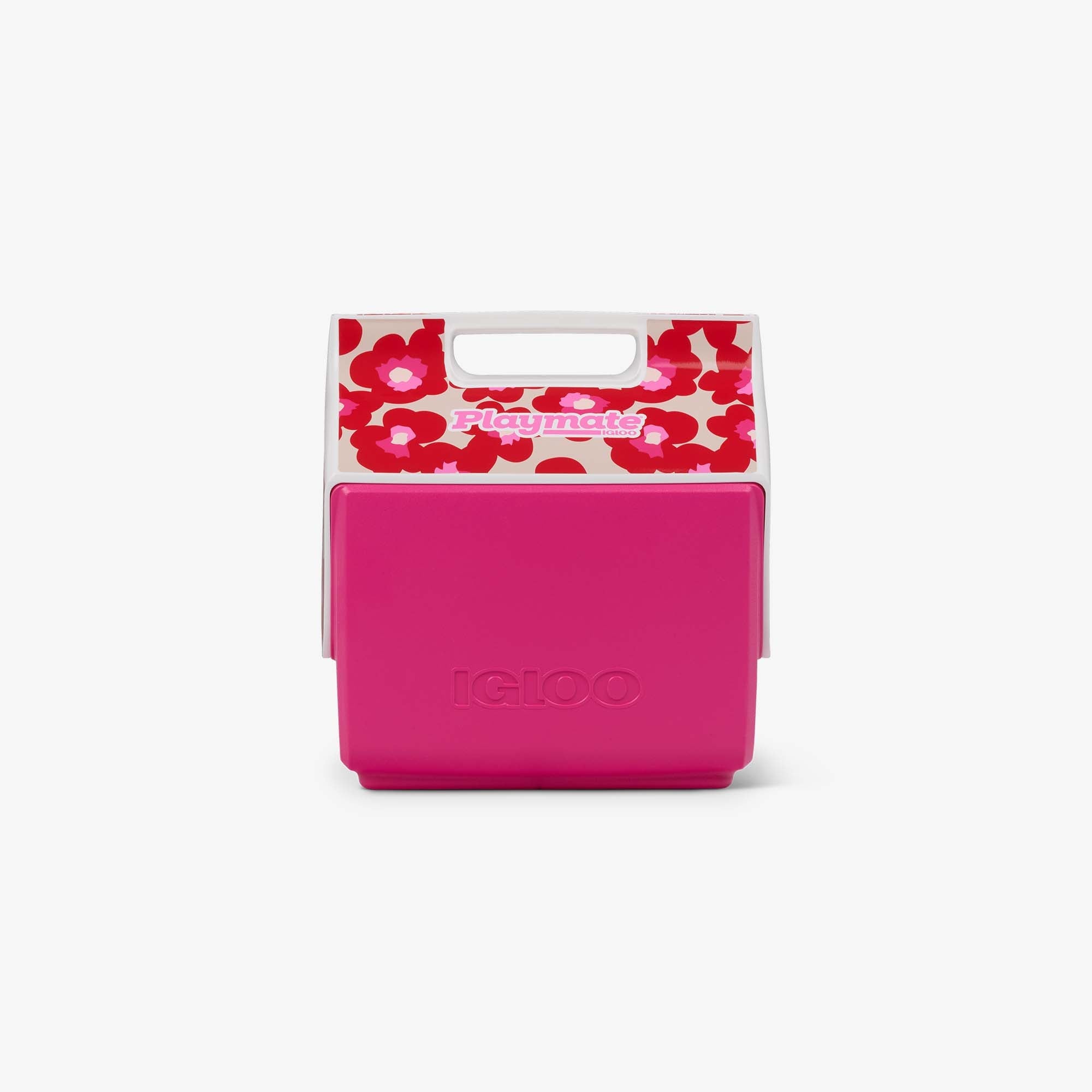 Retro Little Playmate 7 Qt Cooler M1 - Mod Floral - Front View