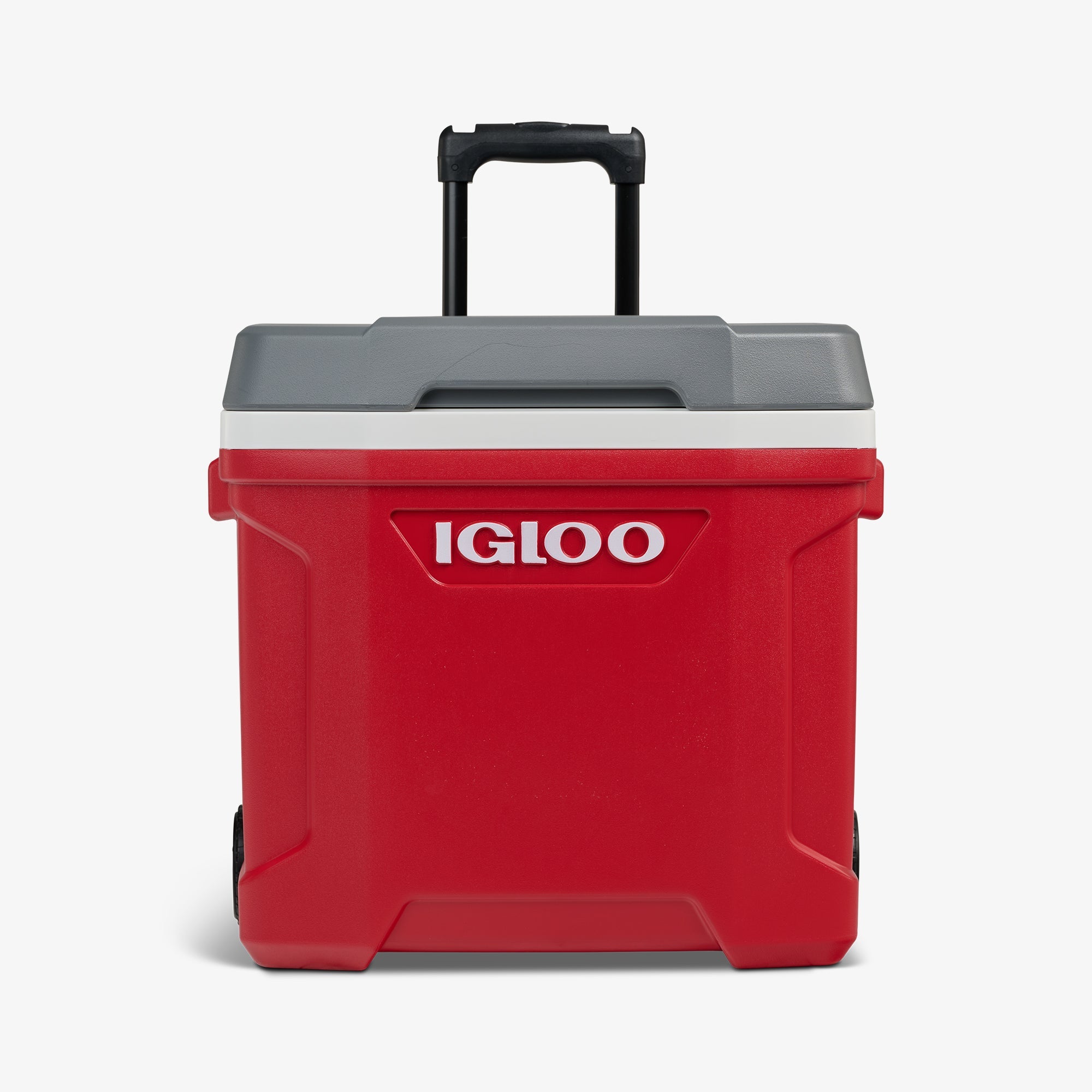 Latitude 30 Qt Roller Cooler P5 - Red - Strap View