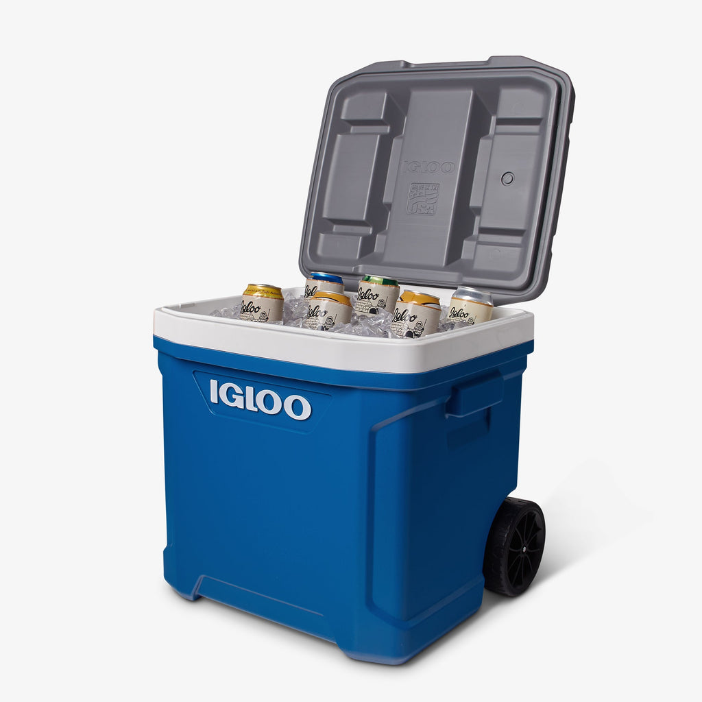 Latitude 60 Qt Roller Cooler Q9 - Blue - Product View