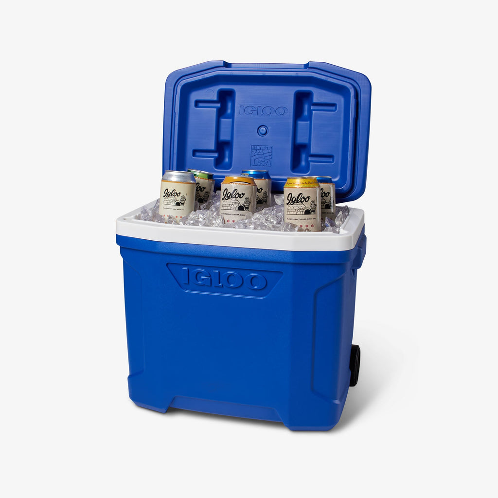 Profile II 28 Qt Roller Cooler X3 - Majestic Blue - Product View