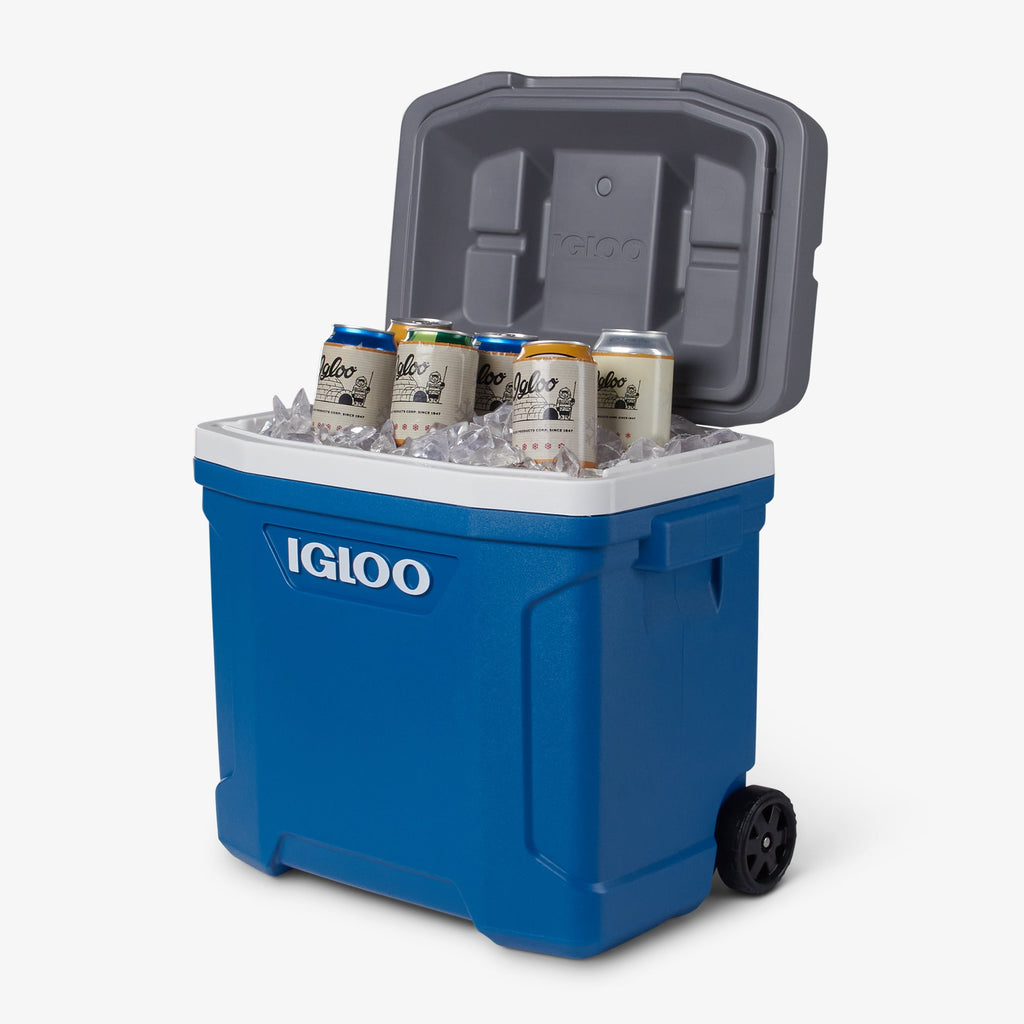 Latitude 30 Qt Roller Cooler P5 - Blue - Product View