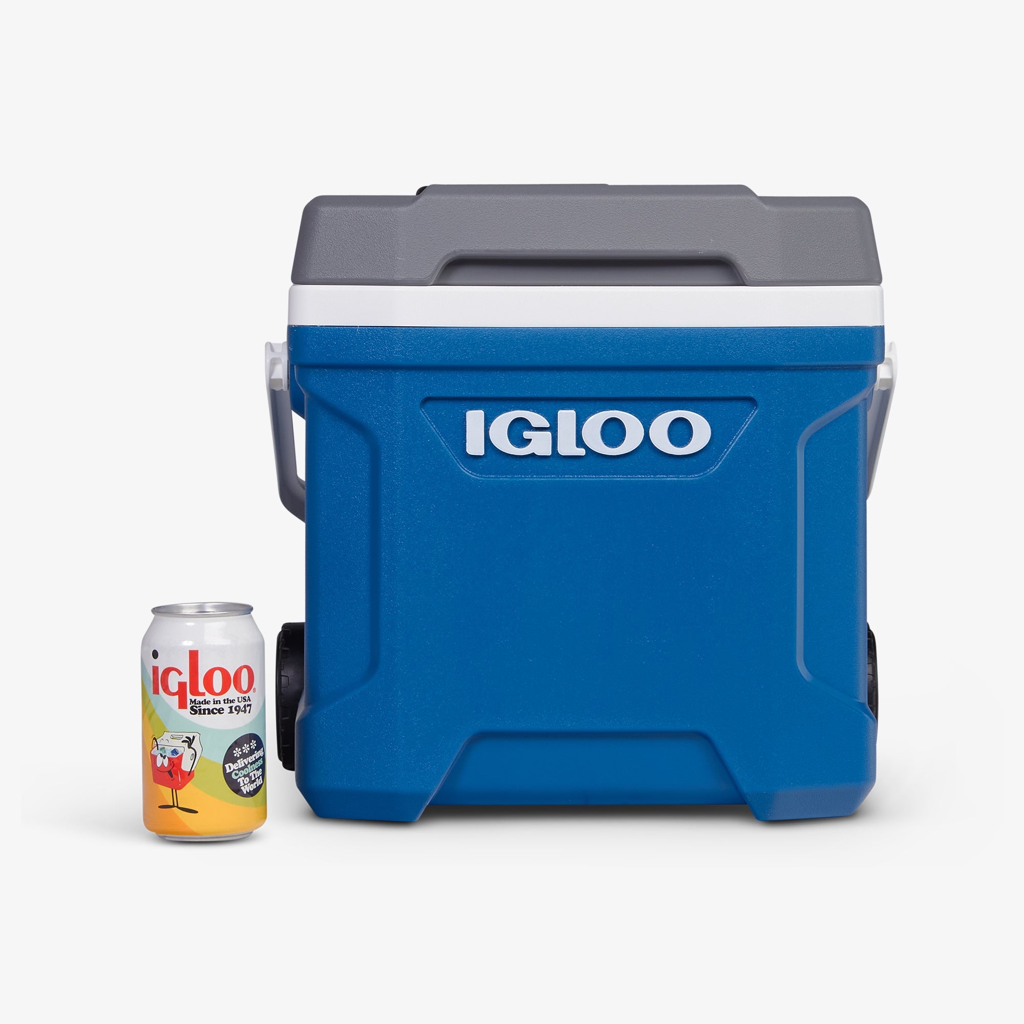 Latitude 16 Qt Roller Cooler Q2 - Blue - Size View