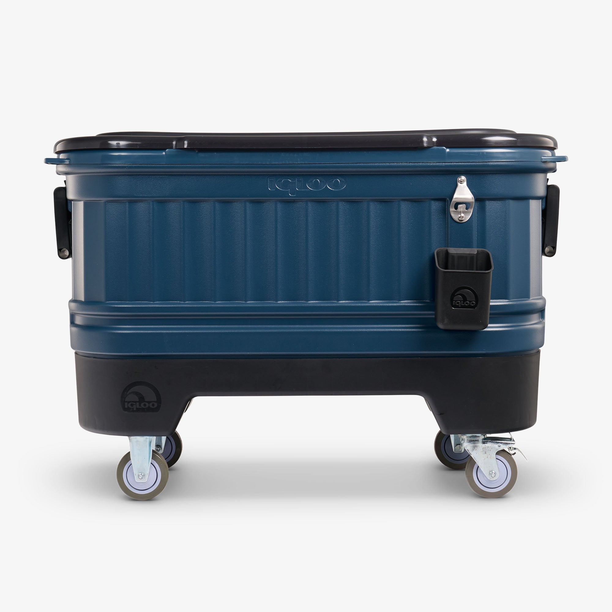 Party Bar 125 Qt Cooler P1 - Rugged Blue - Front View