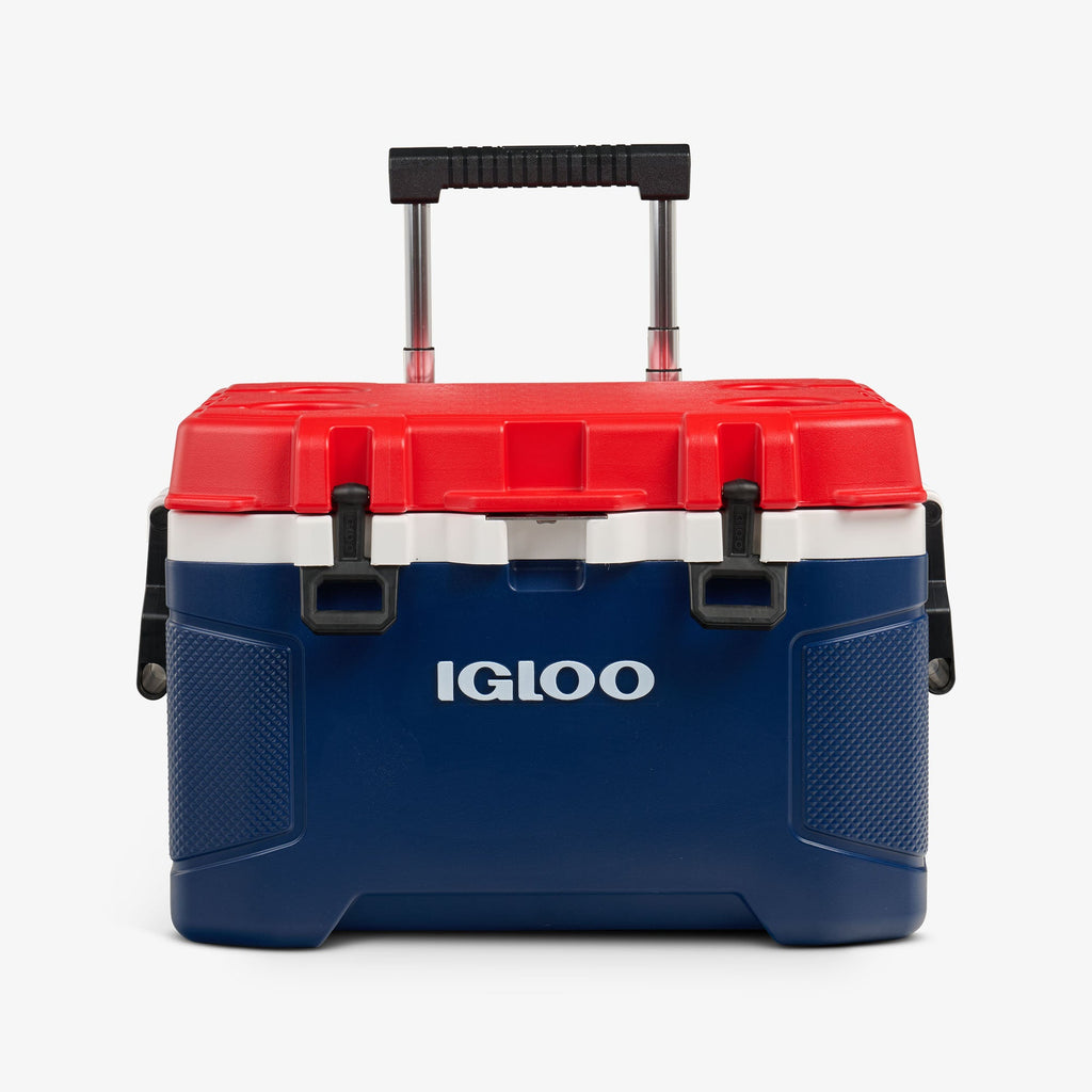 Trailmate® 52 Qt Roller Cooler Y1 - Americana - Strap View