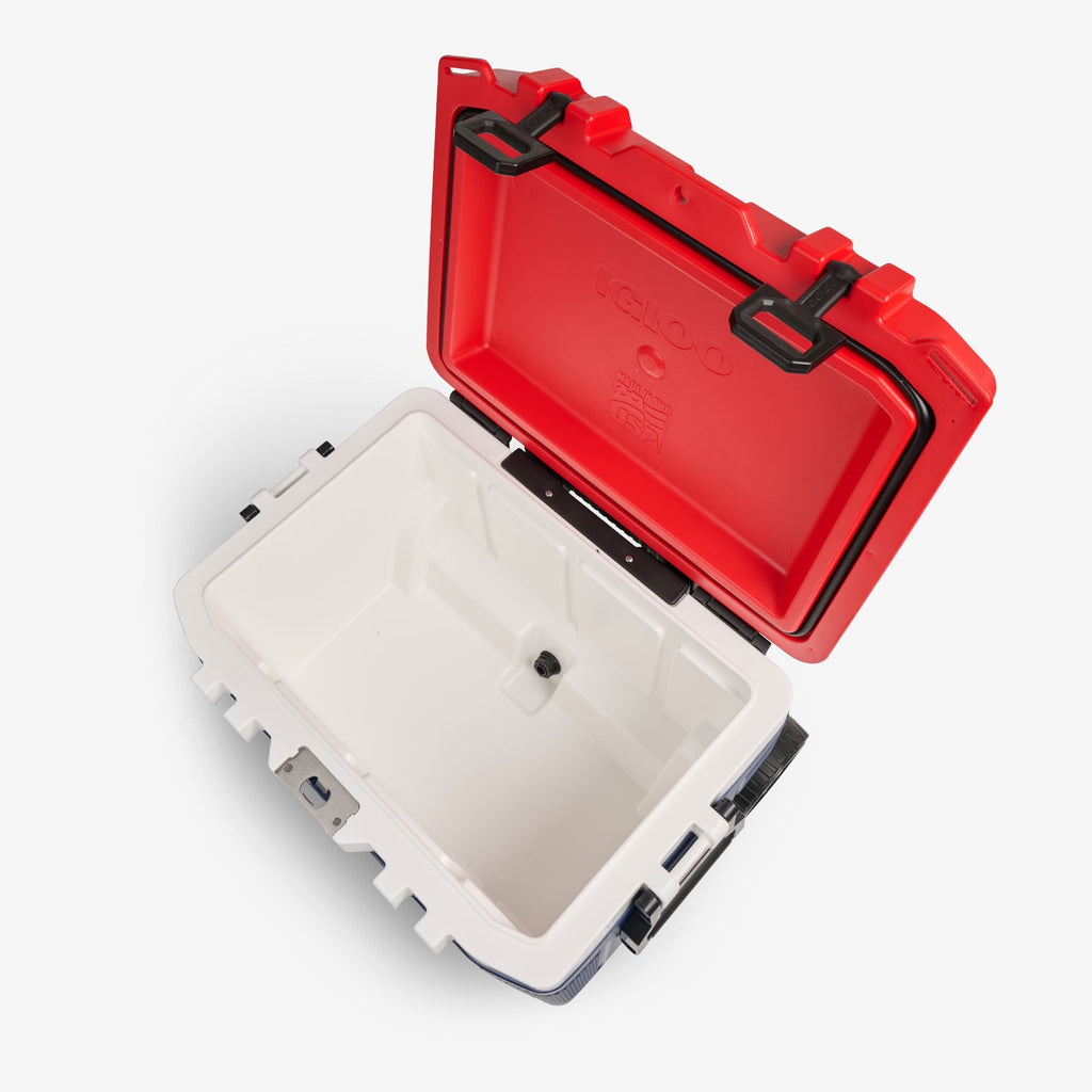 Trailmate® 52 Qt Roller Cooler Y1 - Americana - Open View