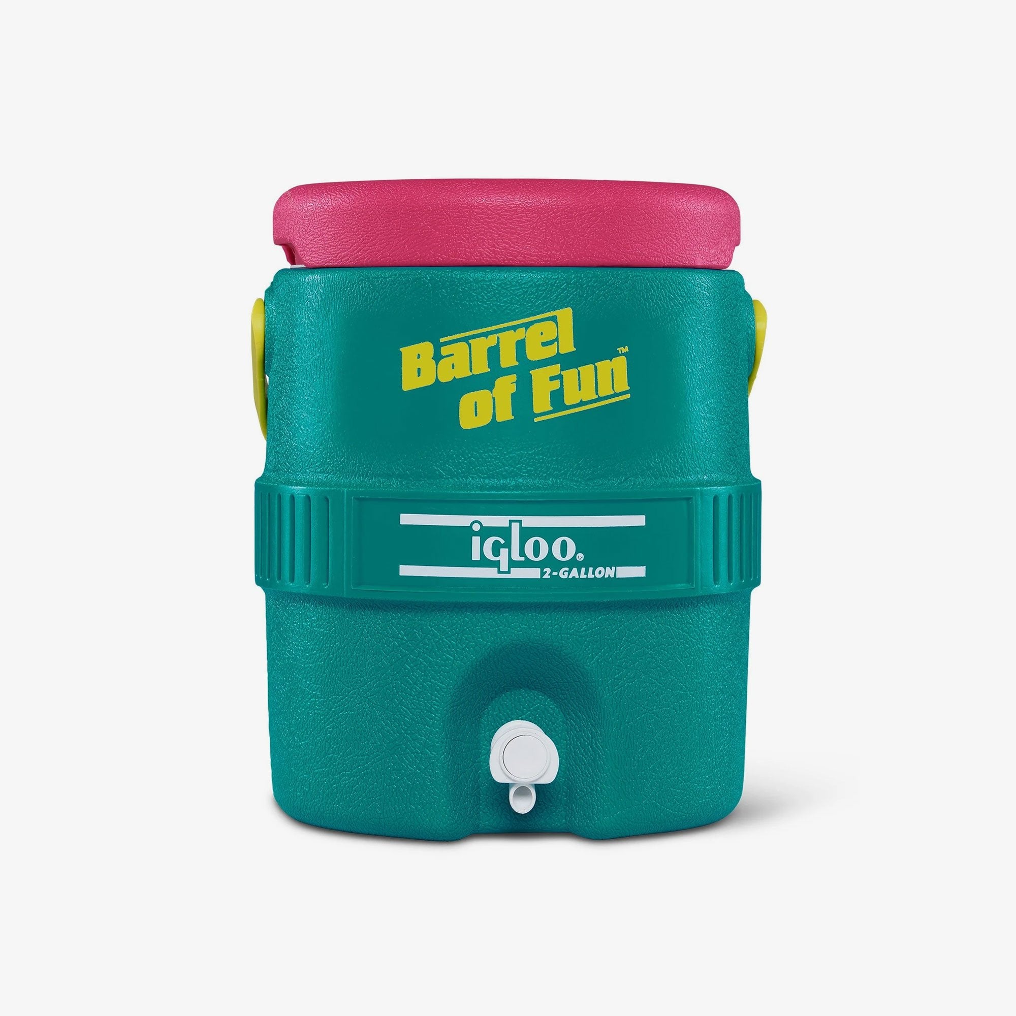 Retro Barrel of Fun 2 Gallon Jug O4 - Jade - Product View