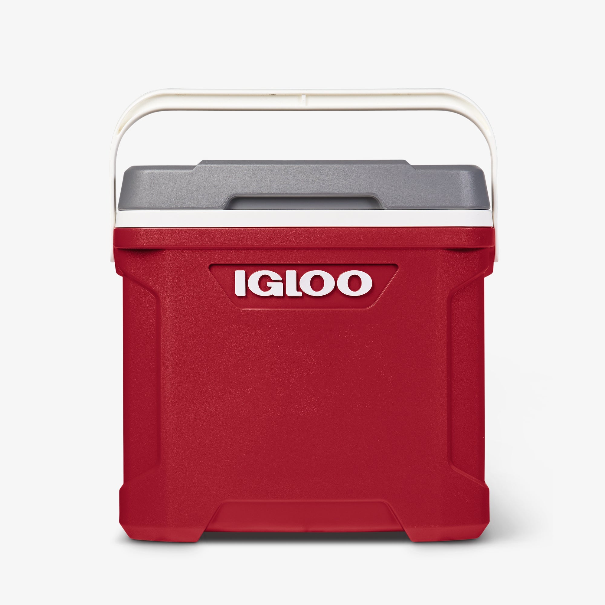Latitude 30 Qt Cooler V1 - Red - Strap View