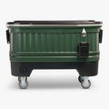 Party Bar 125 Qt Cooler P1 - Oil Green - Front View