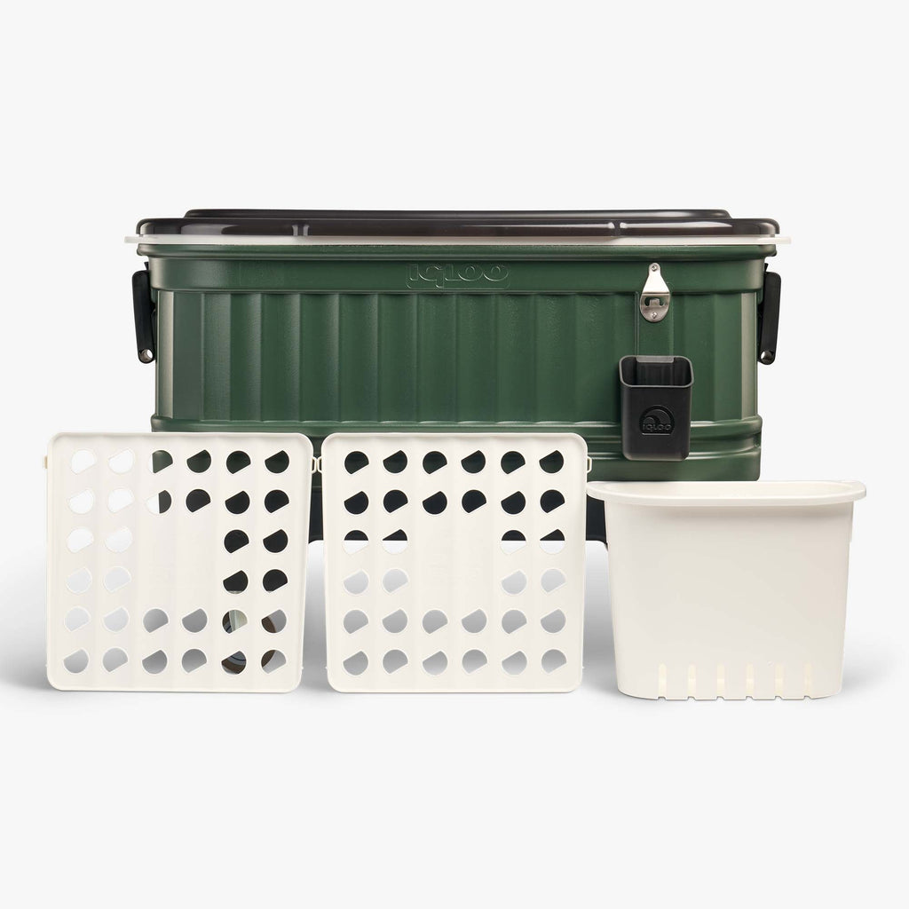Party Bar 125 Qt Cooler P1 - Oil Green - Product View