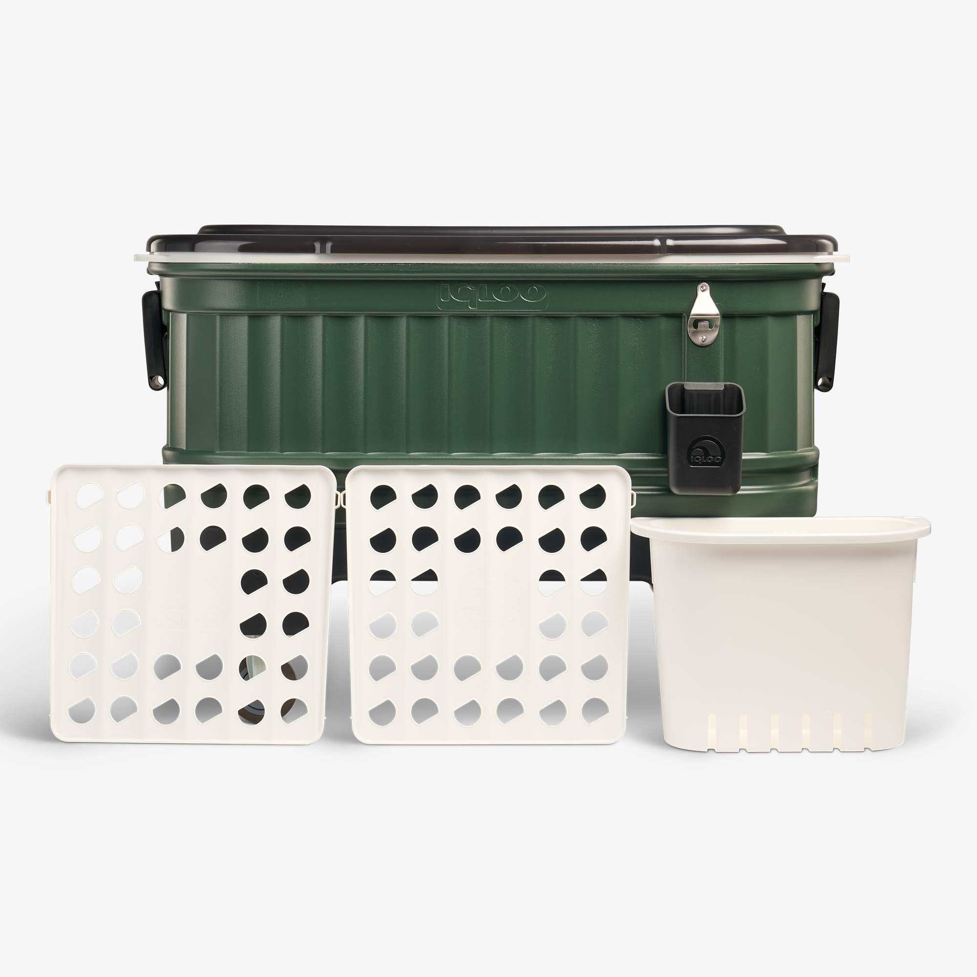 Party Bar 125 Qt Cooler P1 - Oil Green - Product View