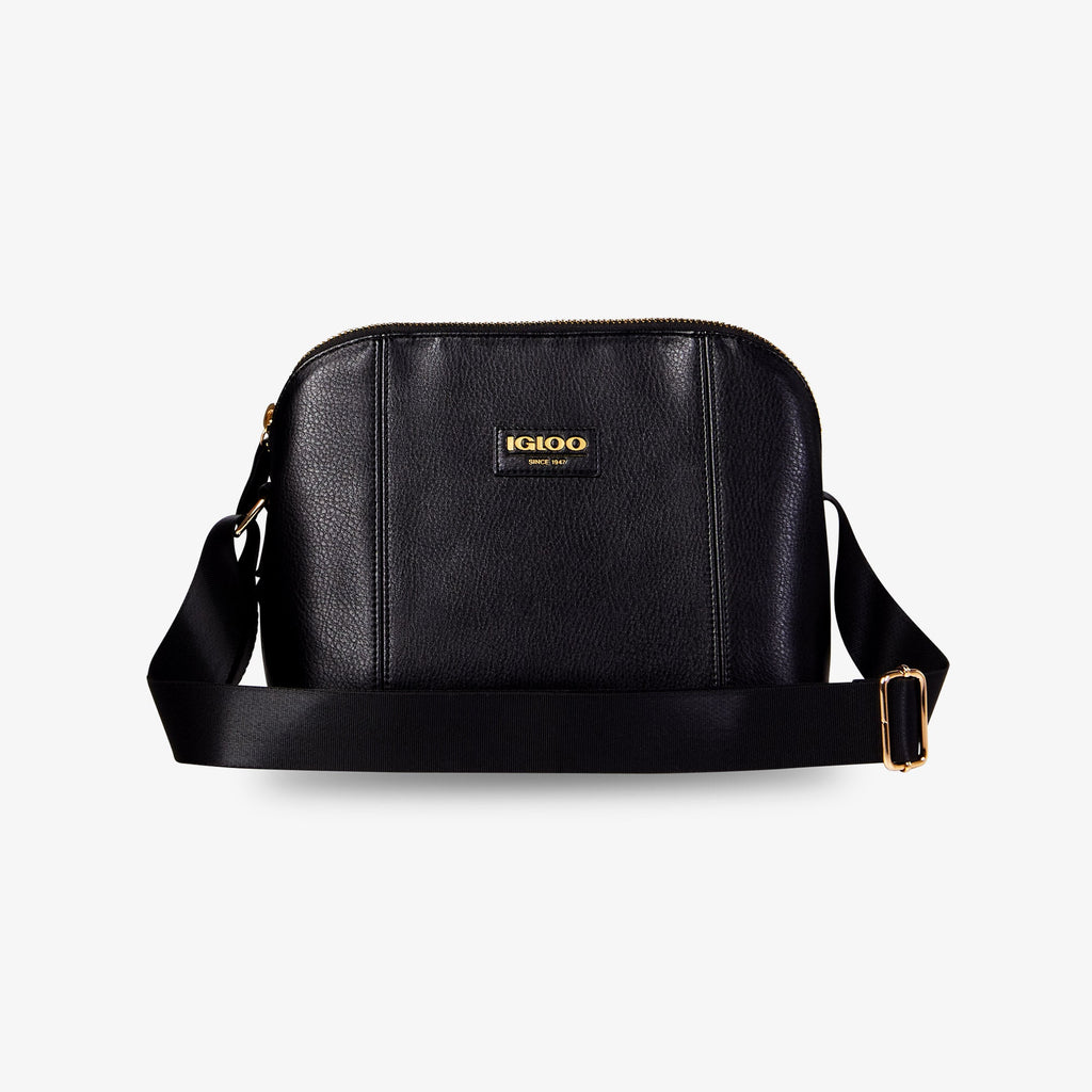 Igloo Luxe® Crossbody Cooler Bag B5 - Black - Front View