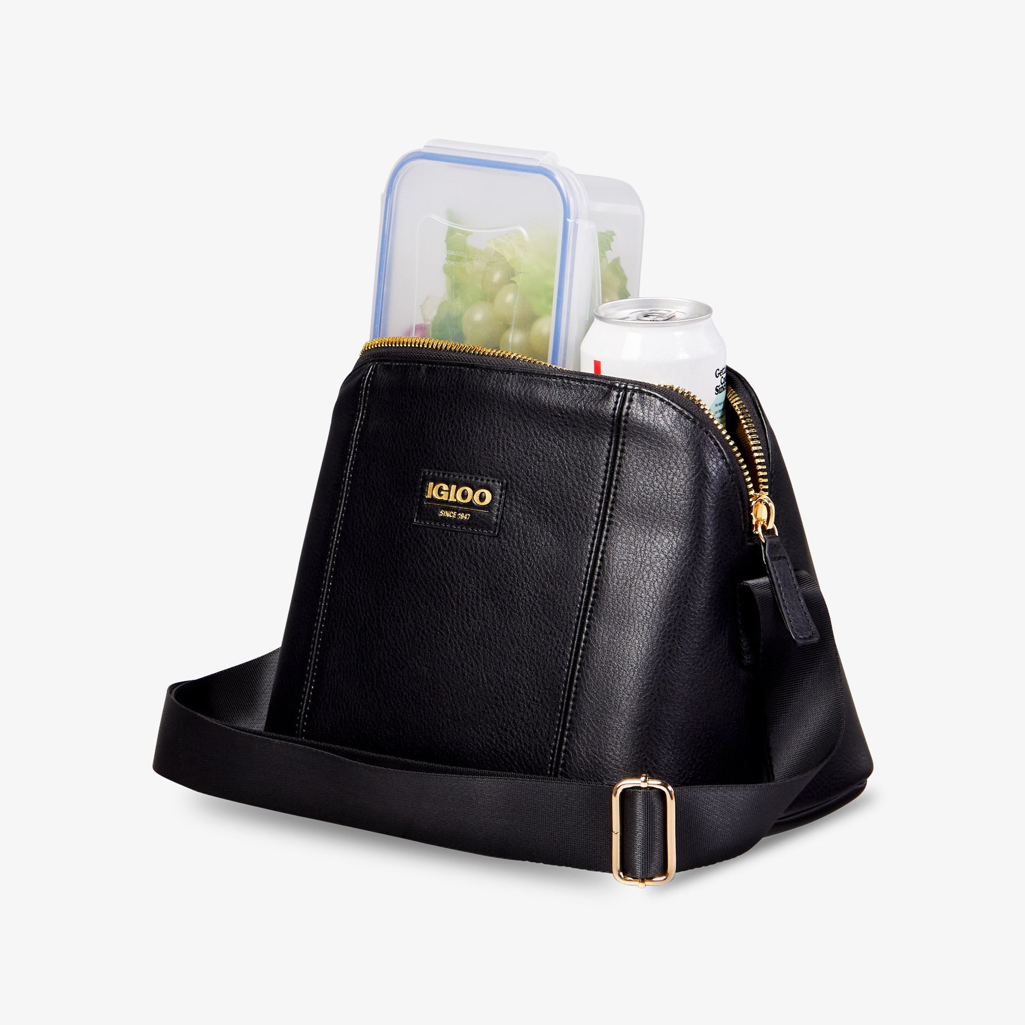 Igloo Luxe® Crossbody Cooler Bag B5 - Black - Product View