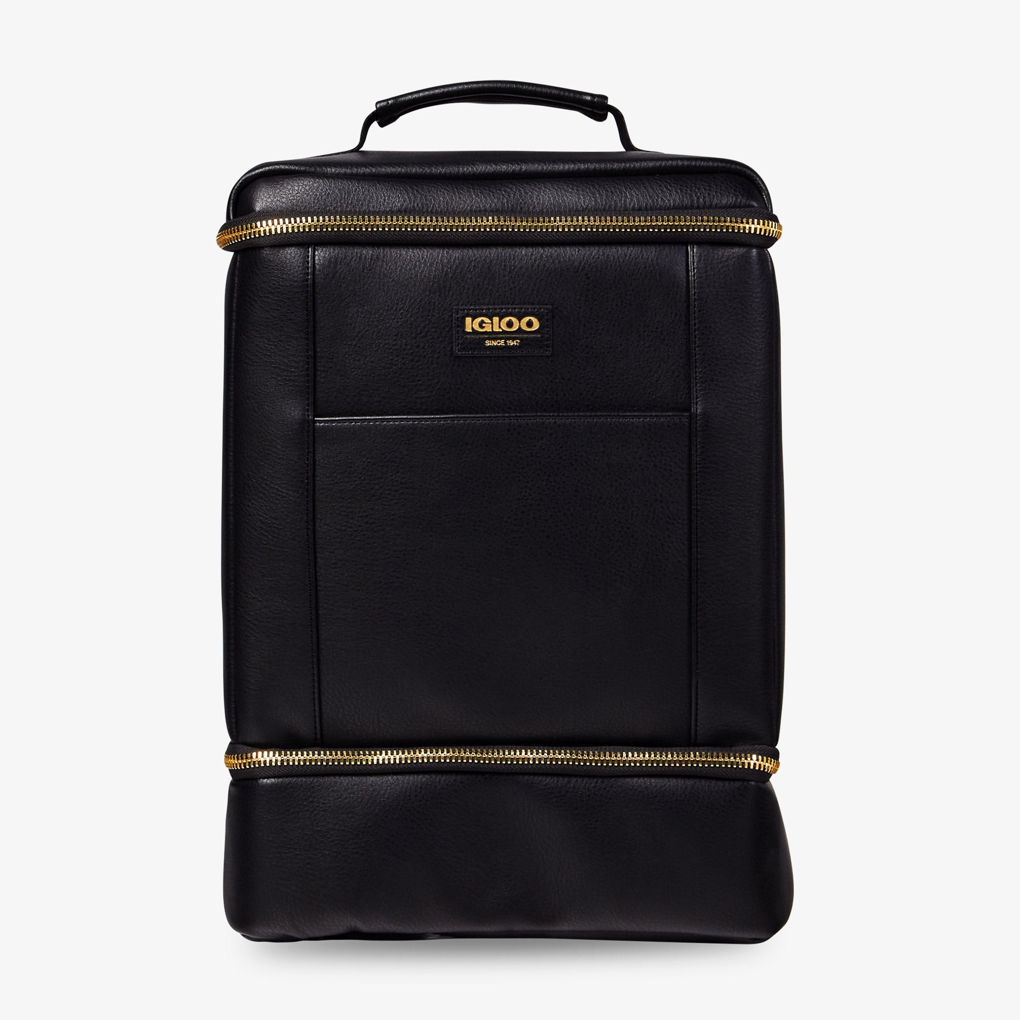 Igloo Luxe® Dual Compartment Backpack N5 - Black - Front View