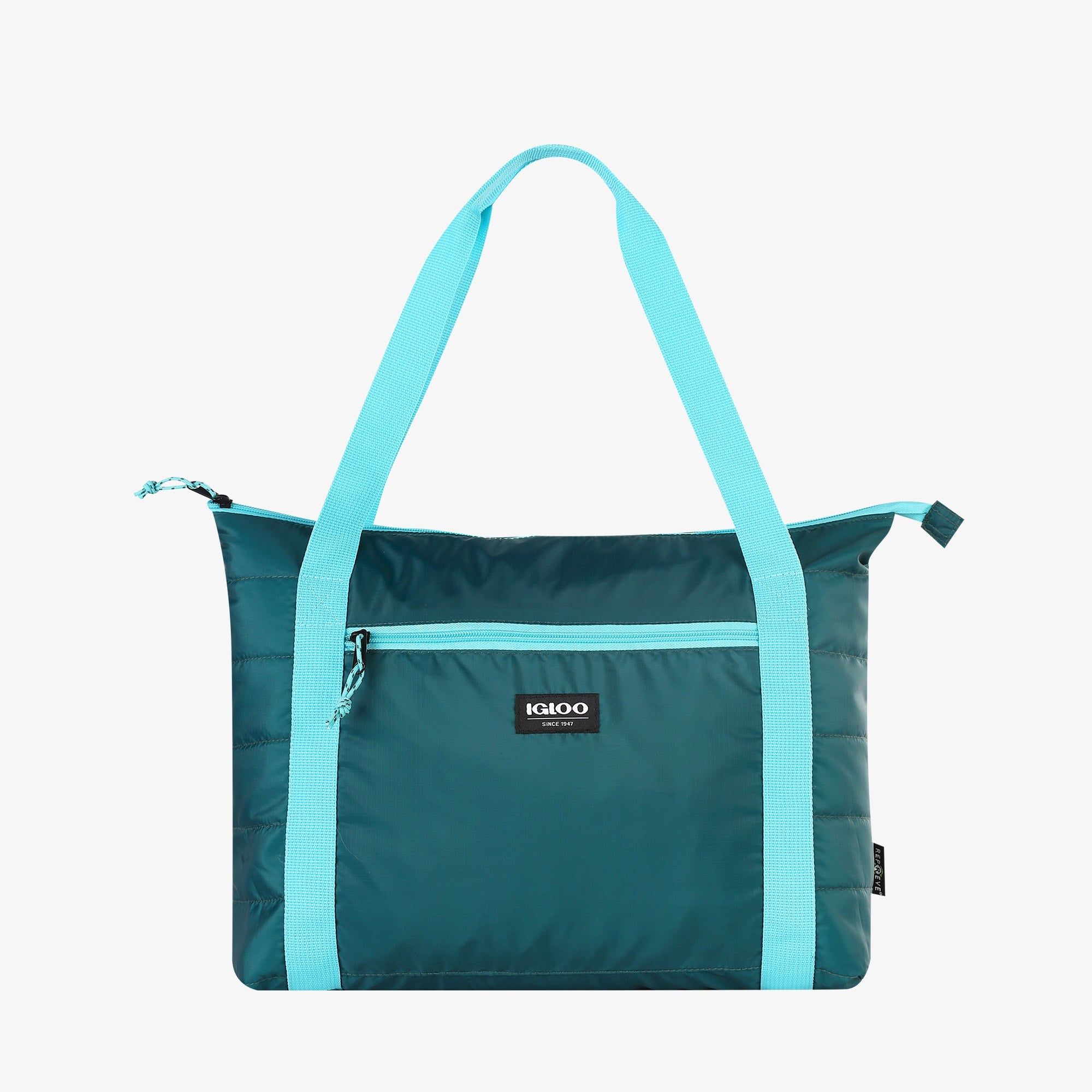 Packable Puffer 20-Can Cooler Bag Z6 - Teal - Product View