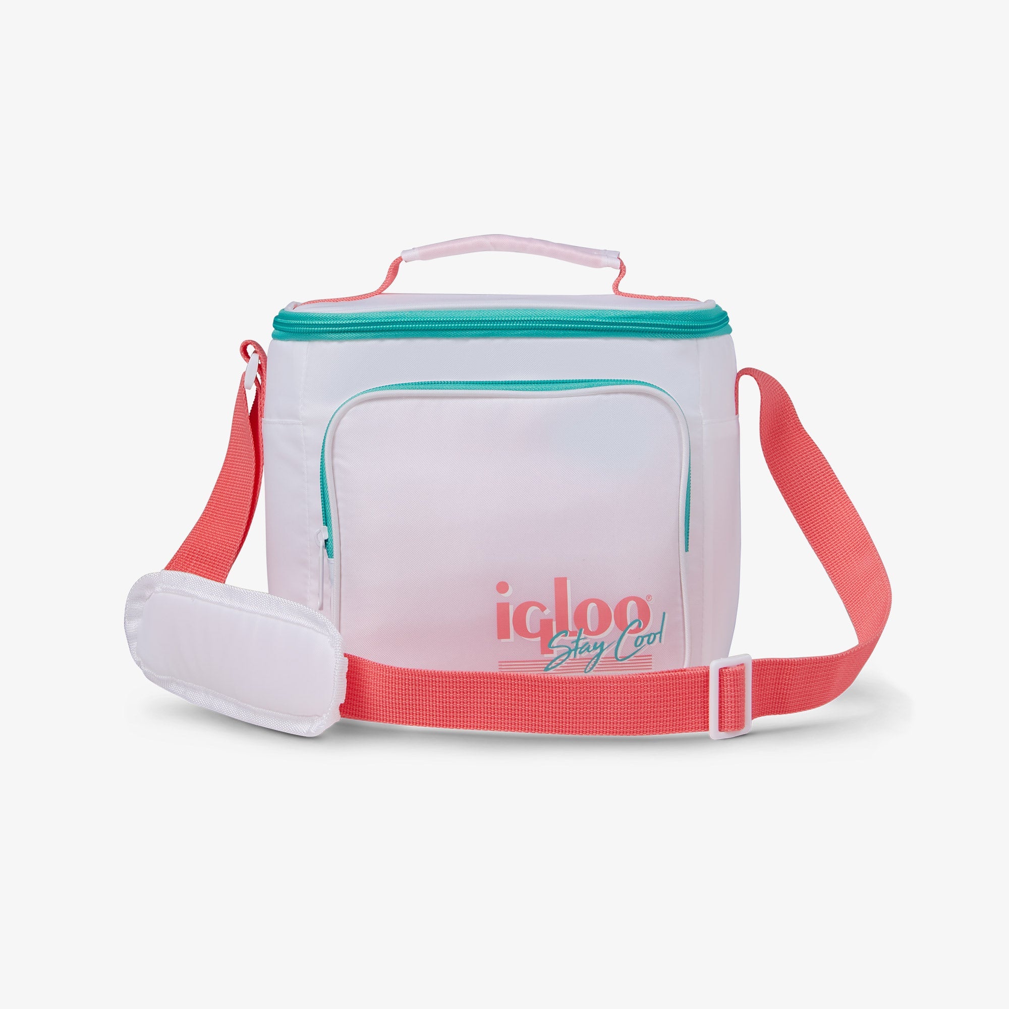 Retro Square Lunch Bag Z6 - White - Product View