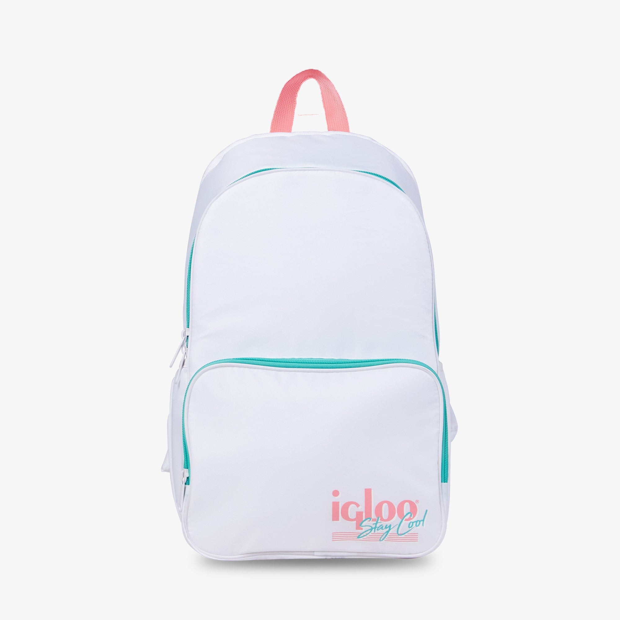 Retro Backpack Cooler H3 - White - Product View