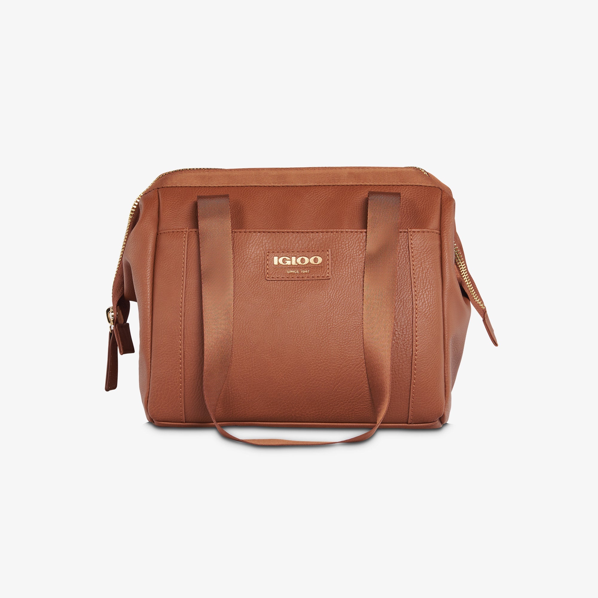 Igloo Luxe® Lunch Tote Cooler Bag S2 - Cognac - Product View