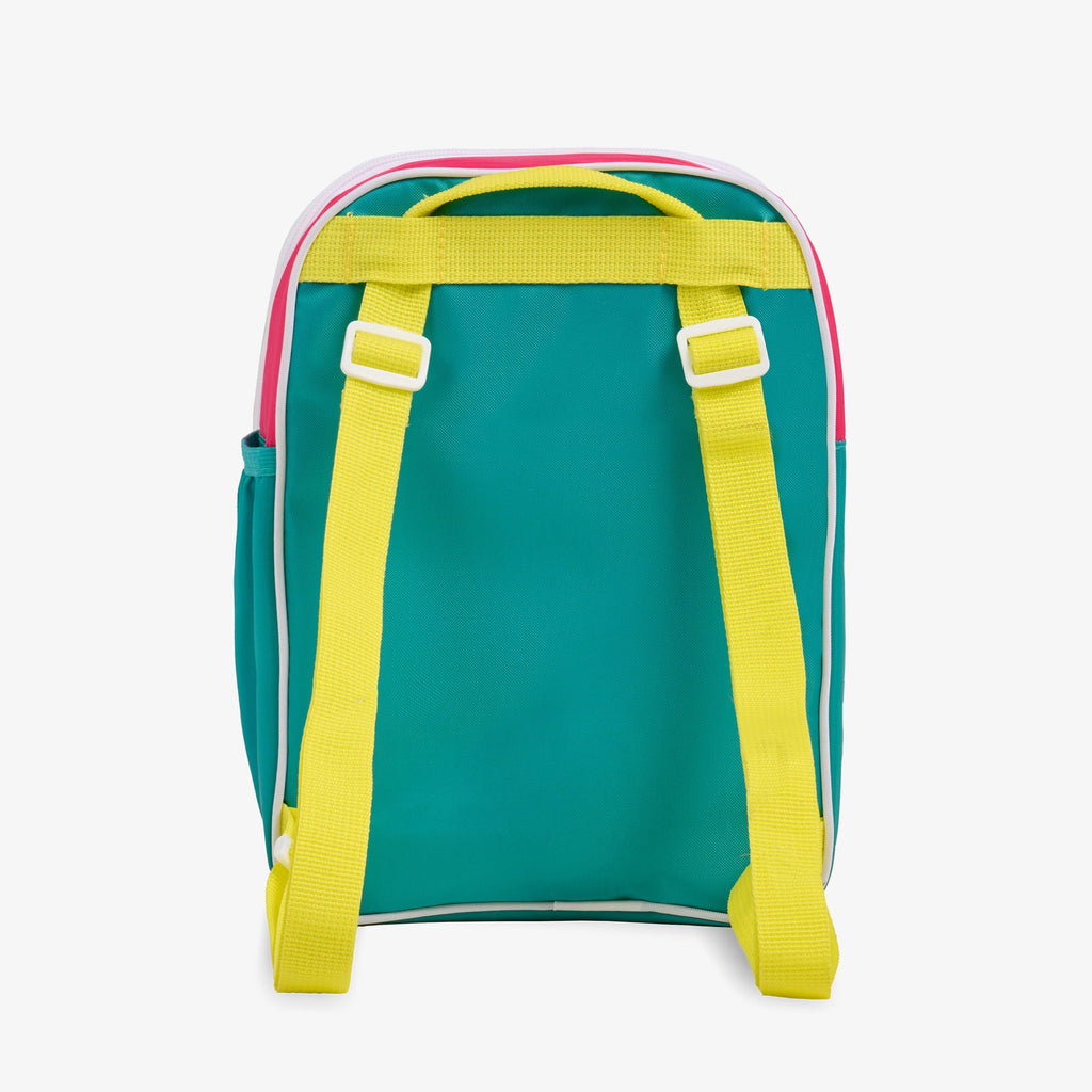 Retro Mini Convertible Backpack U2 - Jade - Back View