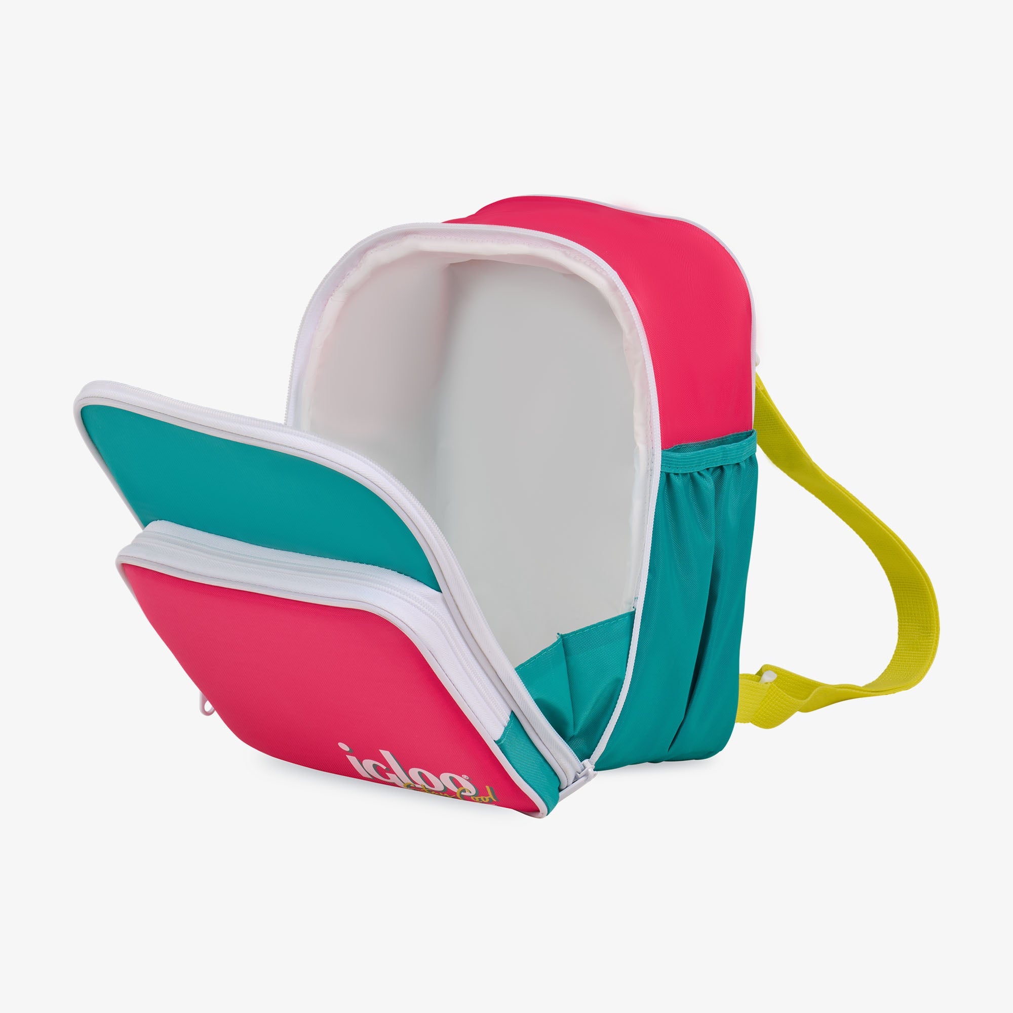 Retro Mini Convertible Backpack U2 - Jade - Open View