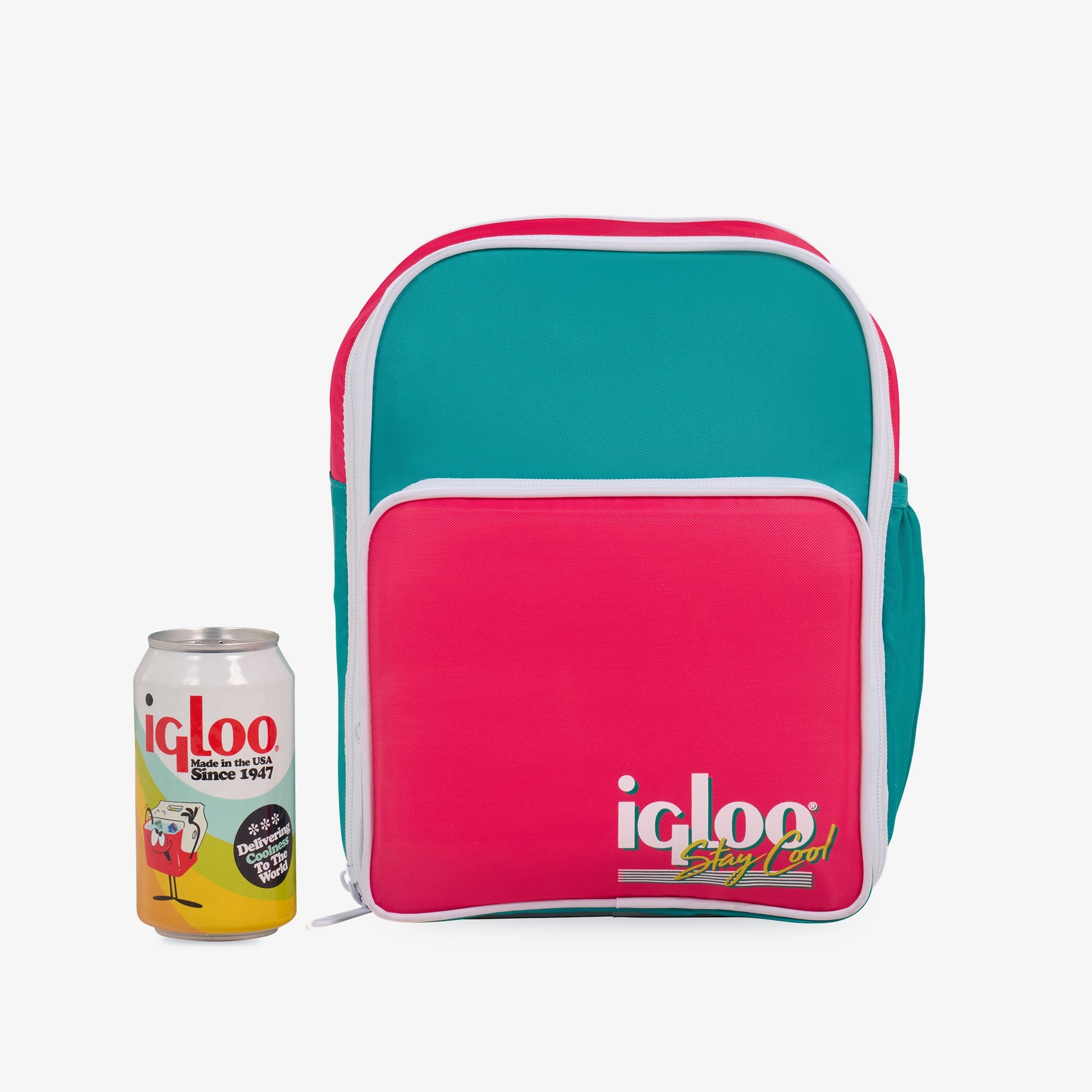 Retro Mini Convertible Backpack U2 - Jade - Size View