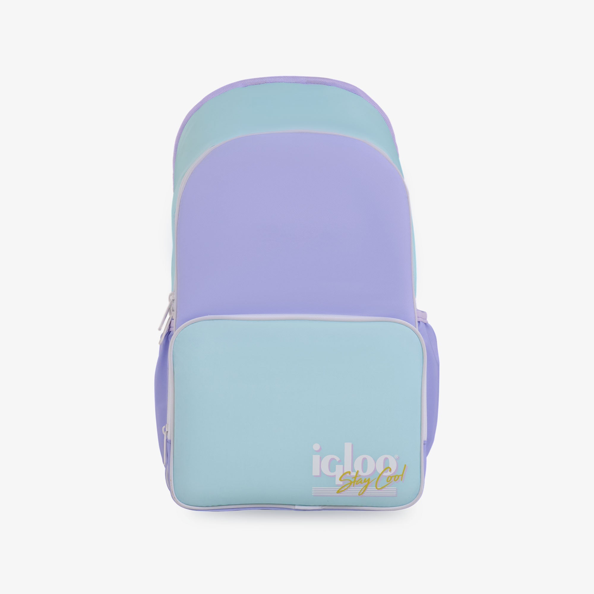 Retro Backpack Cooler H3 - Lilac - Front View