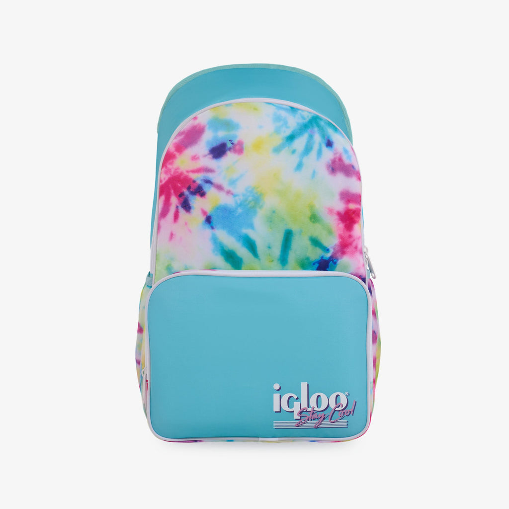 Retro Backpack Cooler H3 - Tie-Dye - Front View
