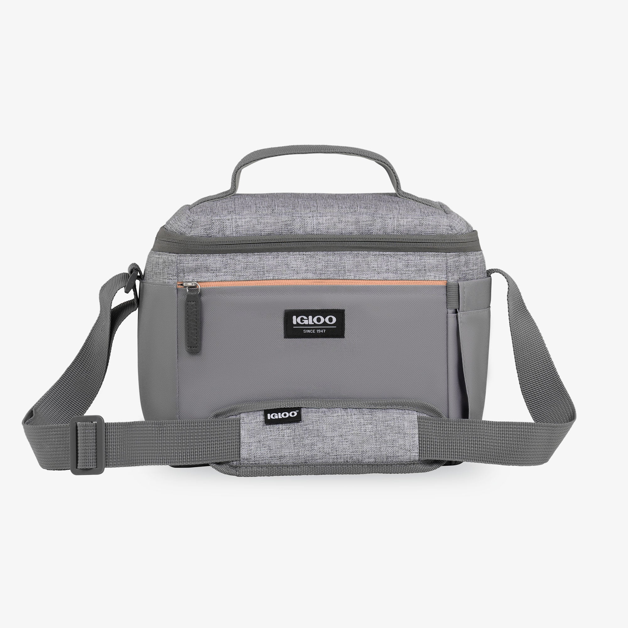 Everyday Lunch Rounded Cube Cooler Bag U4 - Gray - Front View