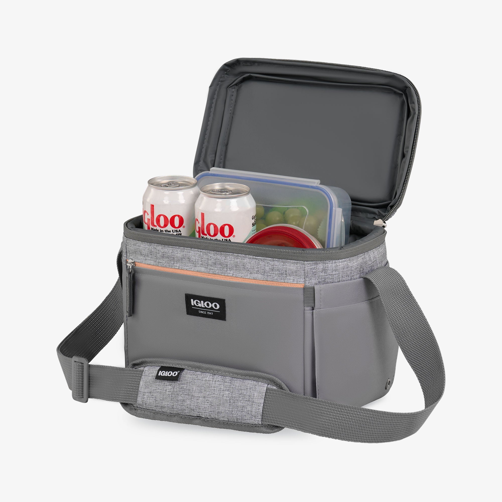Everyday Lunch Rounded Cube Cooler Bag U4 - Gray - Product View