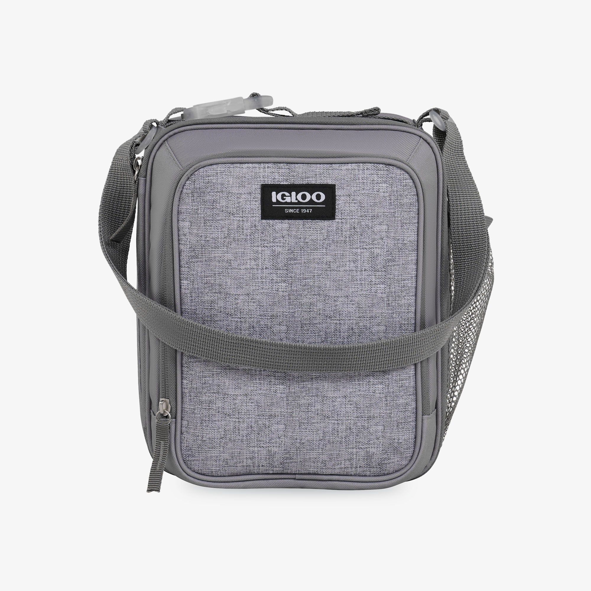 Kids Everyday Lunch Vertical Cooler Bag E2 - Gray - Front View