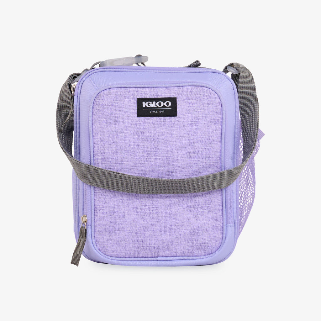 Kids Everyday Lunch Vertical Cooler Bag E2 - Lilac - Front View