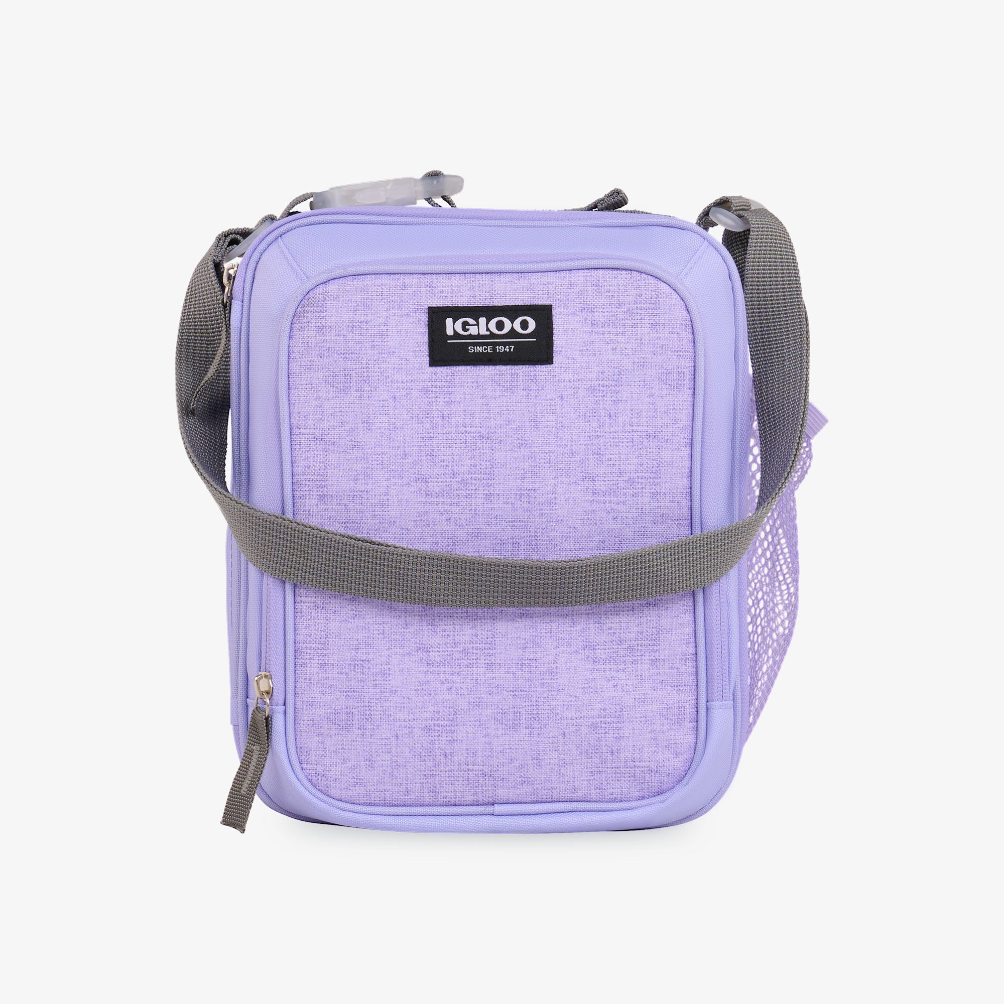 Kids Everyday Lunch Vertical Cooler Bag E2 - Lilac - Front View