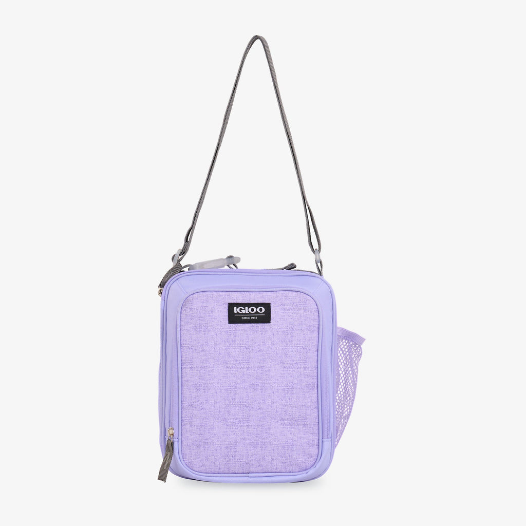 Kids Everyday Lunch Vertical Cooler Bag E2 - Lilac - Strap View
