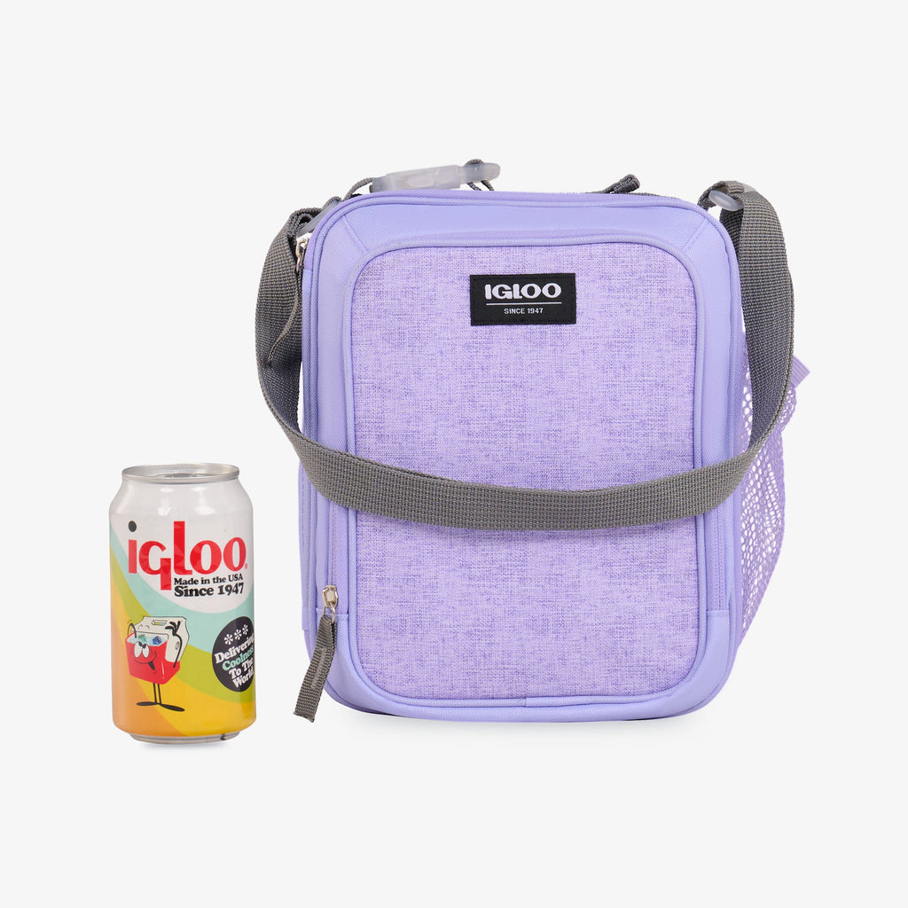Kids Everyday Lunch Vertical Cooler Bag E2 - Lilac - Size View