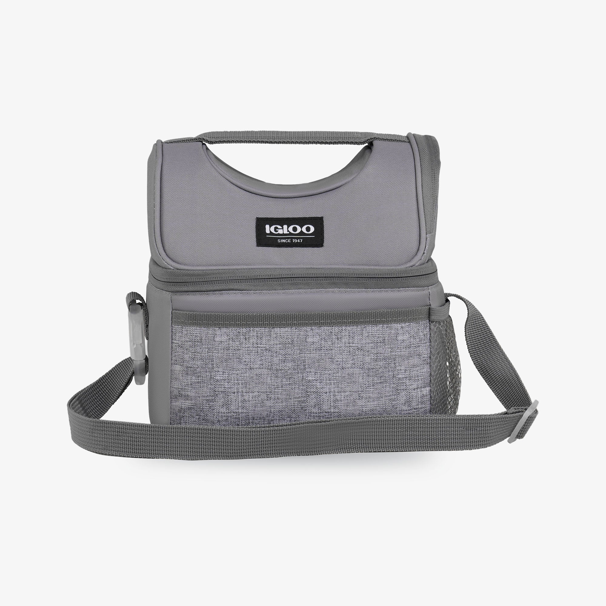 Kids Everyday Lunch Gripper Cooler Bag G0 - Gray - Front View