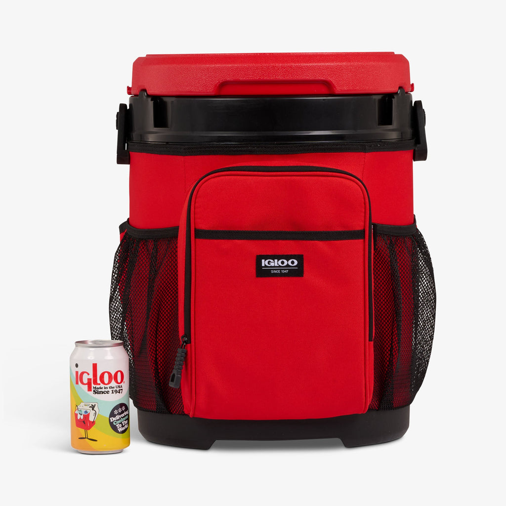 20 Qt Cooler Bucket A6 - Red Heat - Size View