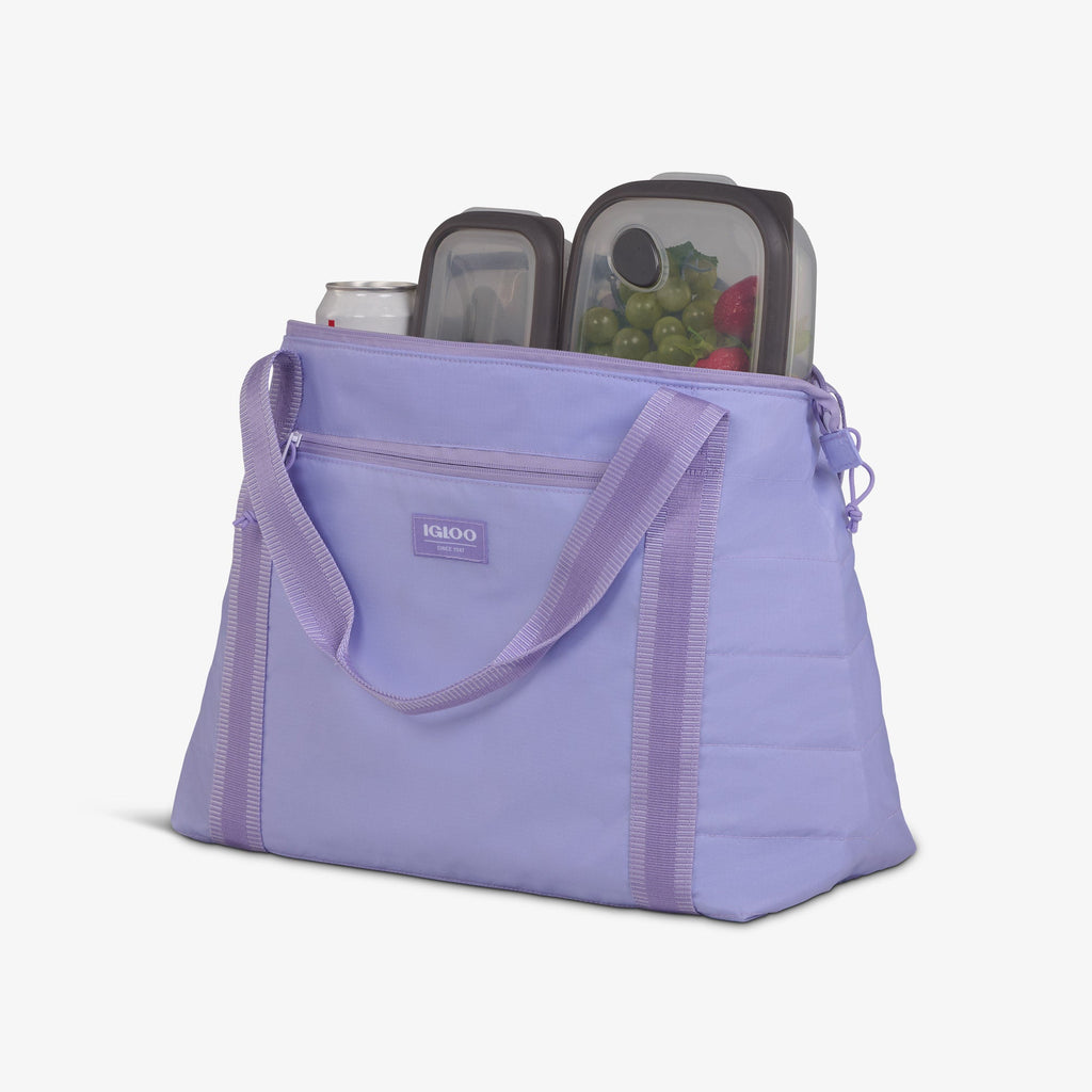Packable Puffer 20-Can Cooler Bag Z6 - Lilac - Product View
