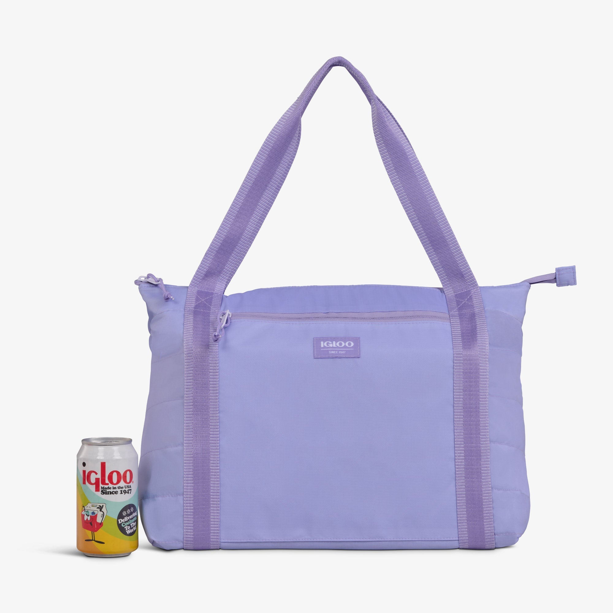 Packable Puffer 20-Can Cooler Bag Z6 - Lilac - Product View