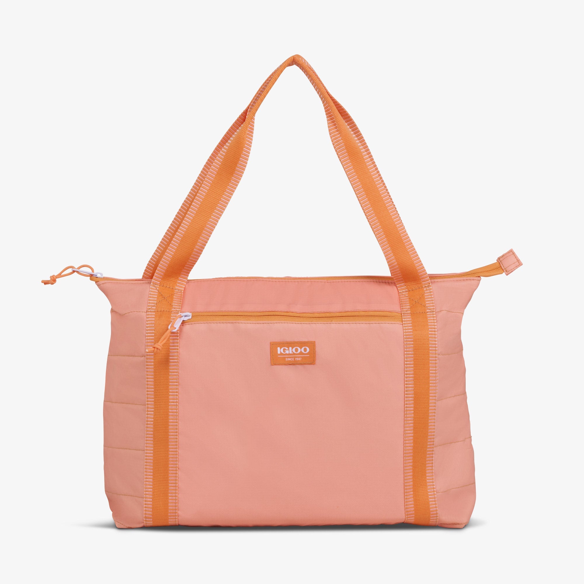 Packable Puffer 20-Can Cooler Bag Z6 - Apricot - Front View