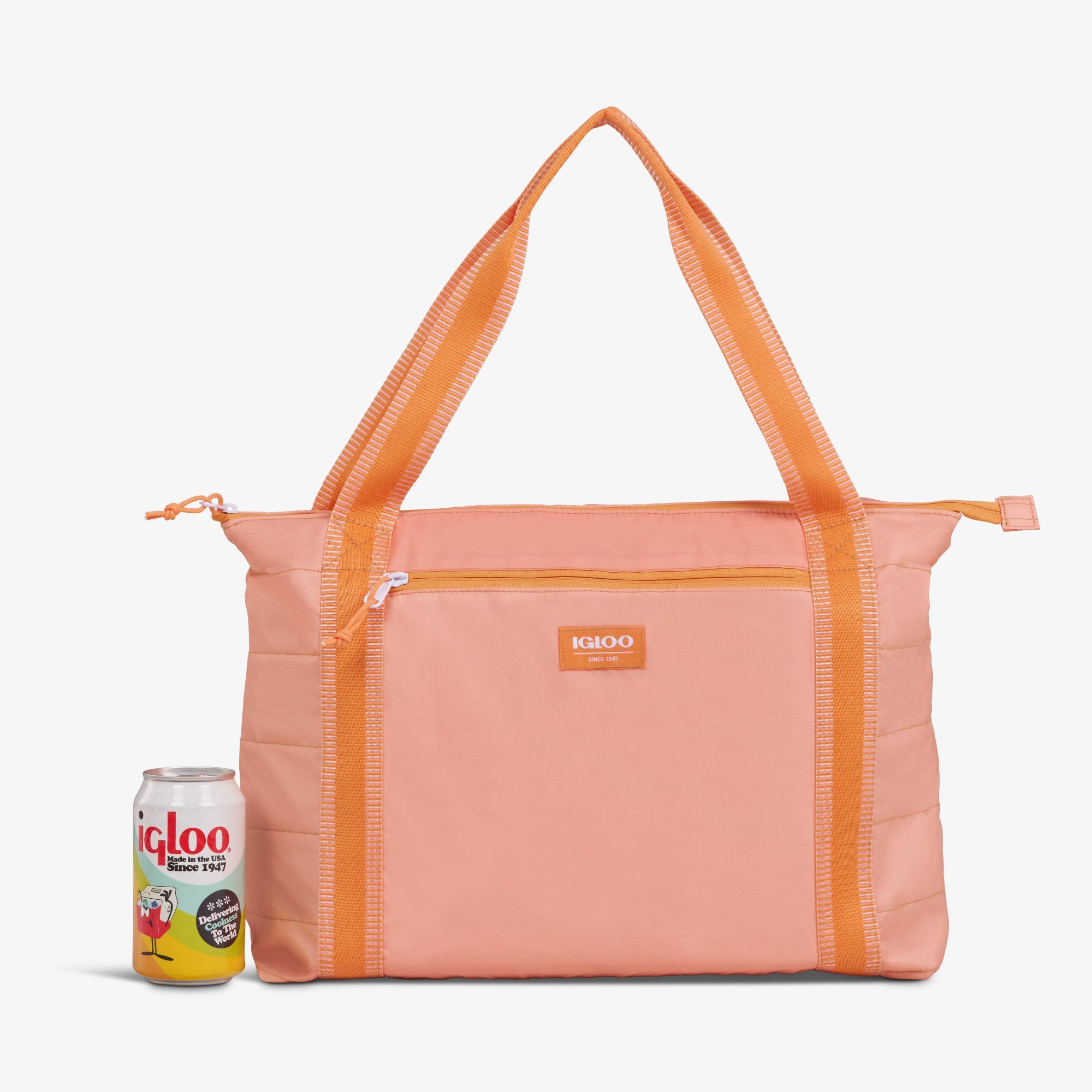 Packable Puffer 20-Can Cooler Bag Z6 - Apricot - Size View