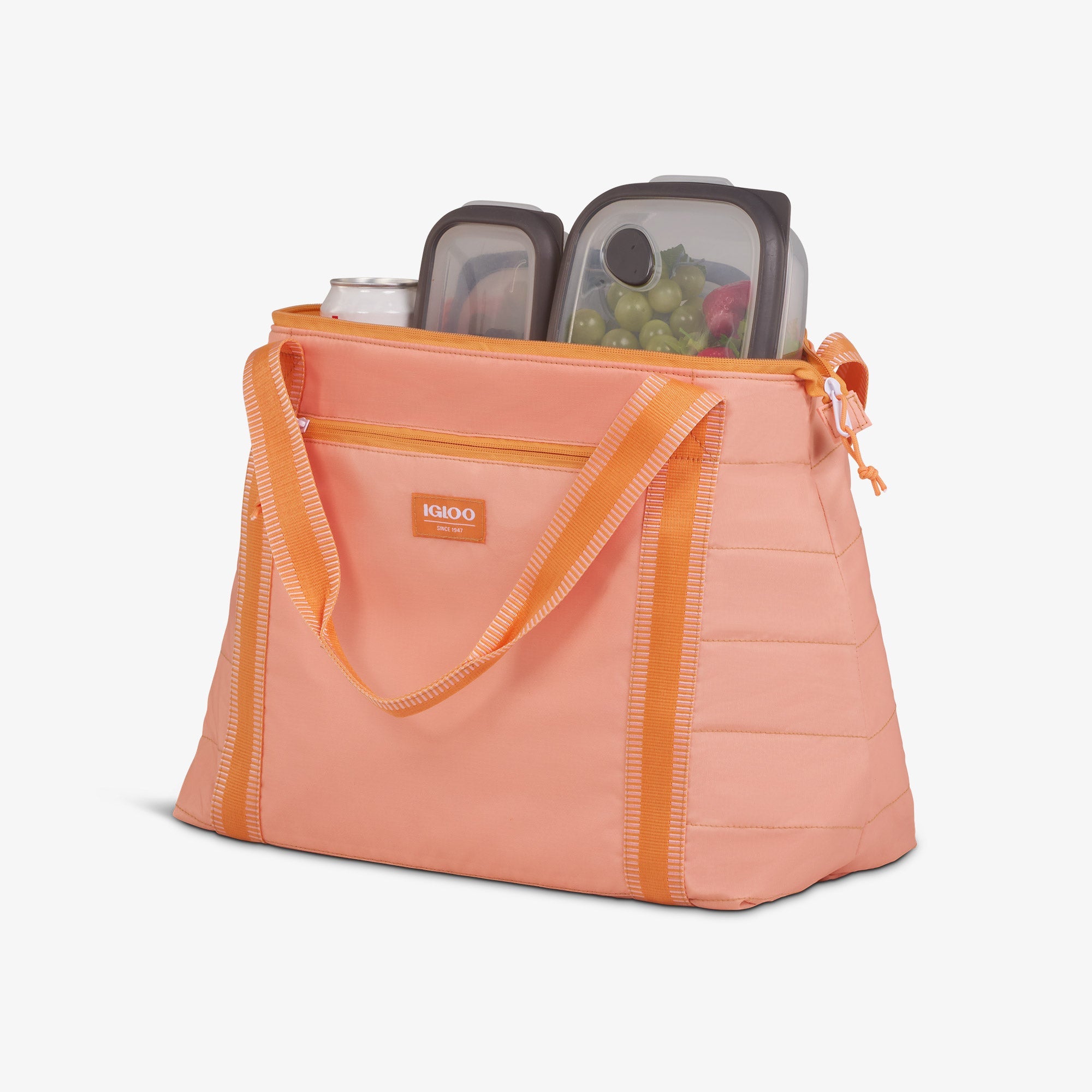 Packable Puffer 20-Can Cooler Bag Z6 - Apricot - Product View
