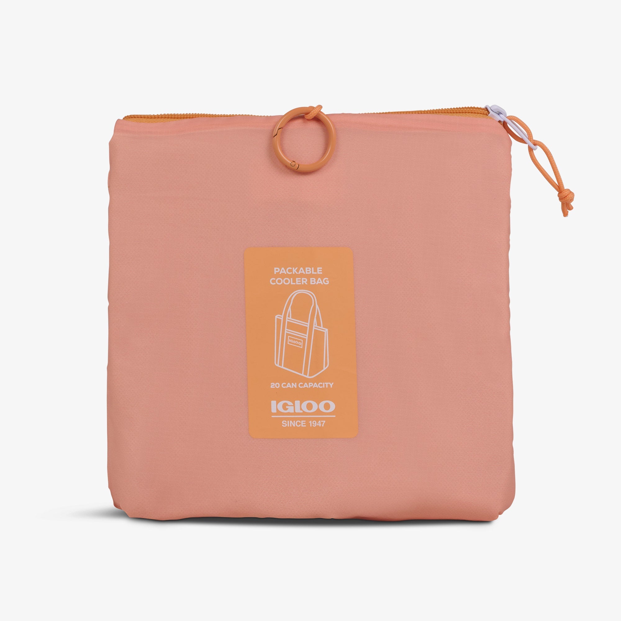 Packable Puffer 20-Can Cooler Bag Z6 - Apricot - Product View